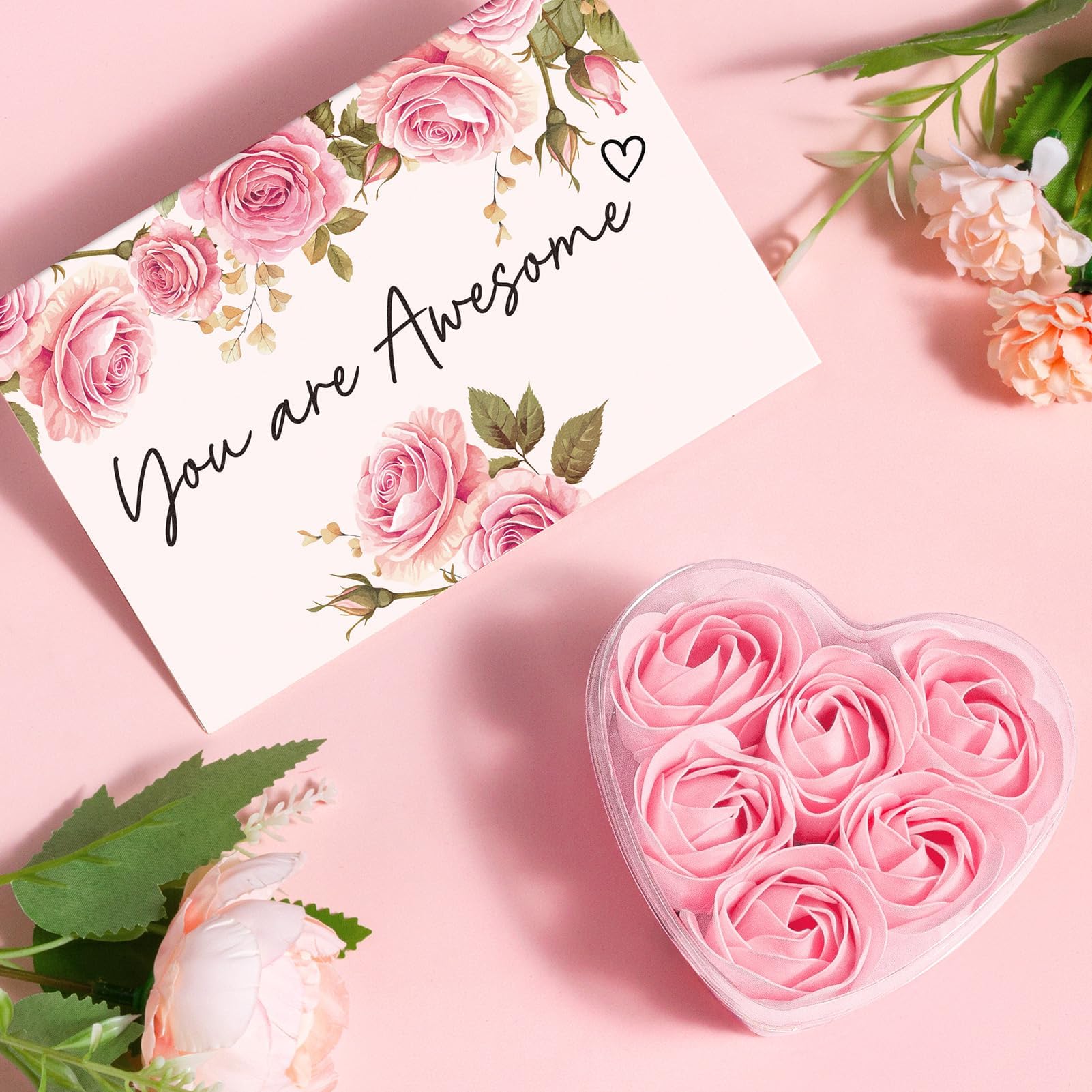 SEDUMBLISS NR 4 - Birthday Gifts for Women Self Care Get Well Soon Gifts, Rose Relaxing Spa Gifts Box Care Package Basket w/ Luxury Flannel Blanket 40 oz Tumbler, Christmas Gifts Set for Mom Her Wife Girlfriend Sister