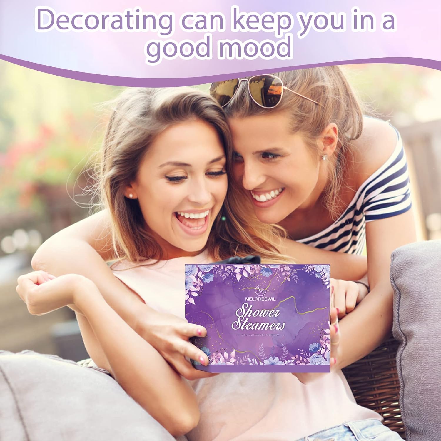 12PCS Aromatherapy Shower Bombs Stocking Stuffers for Women, Natural Essential Oil Shower Steamers Bulk, Stress Relief Self Care Gifts Christmas Gifts