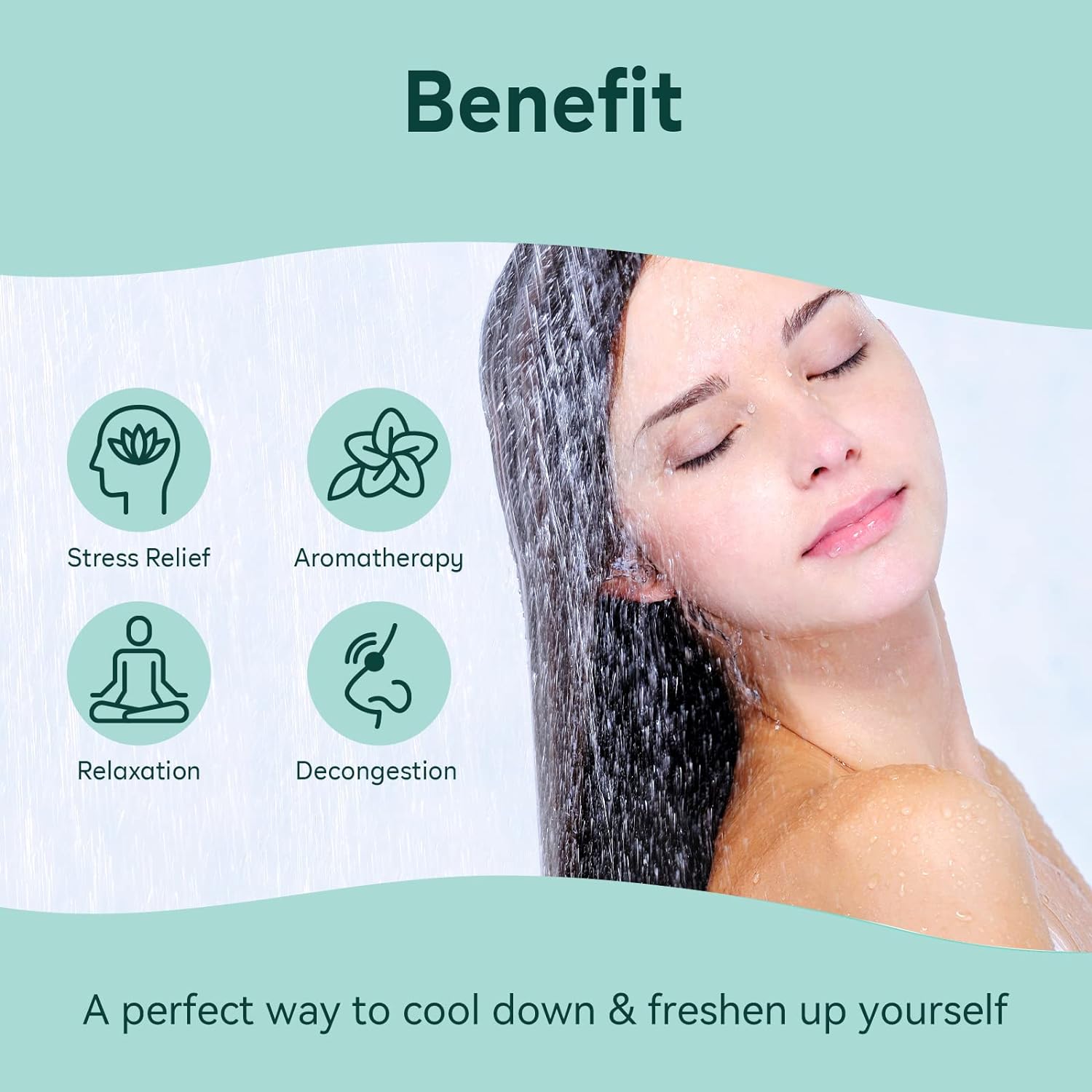 Shower Steamers Aromatherapy 6 Packs Shower Tablets with Essential Oil for Home SPA & Self Care, Stress Relief, Birthday Gifts for Women and Men, Eucalyptus Shower Bath Bombs - BABYPEACH