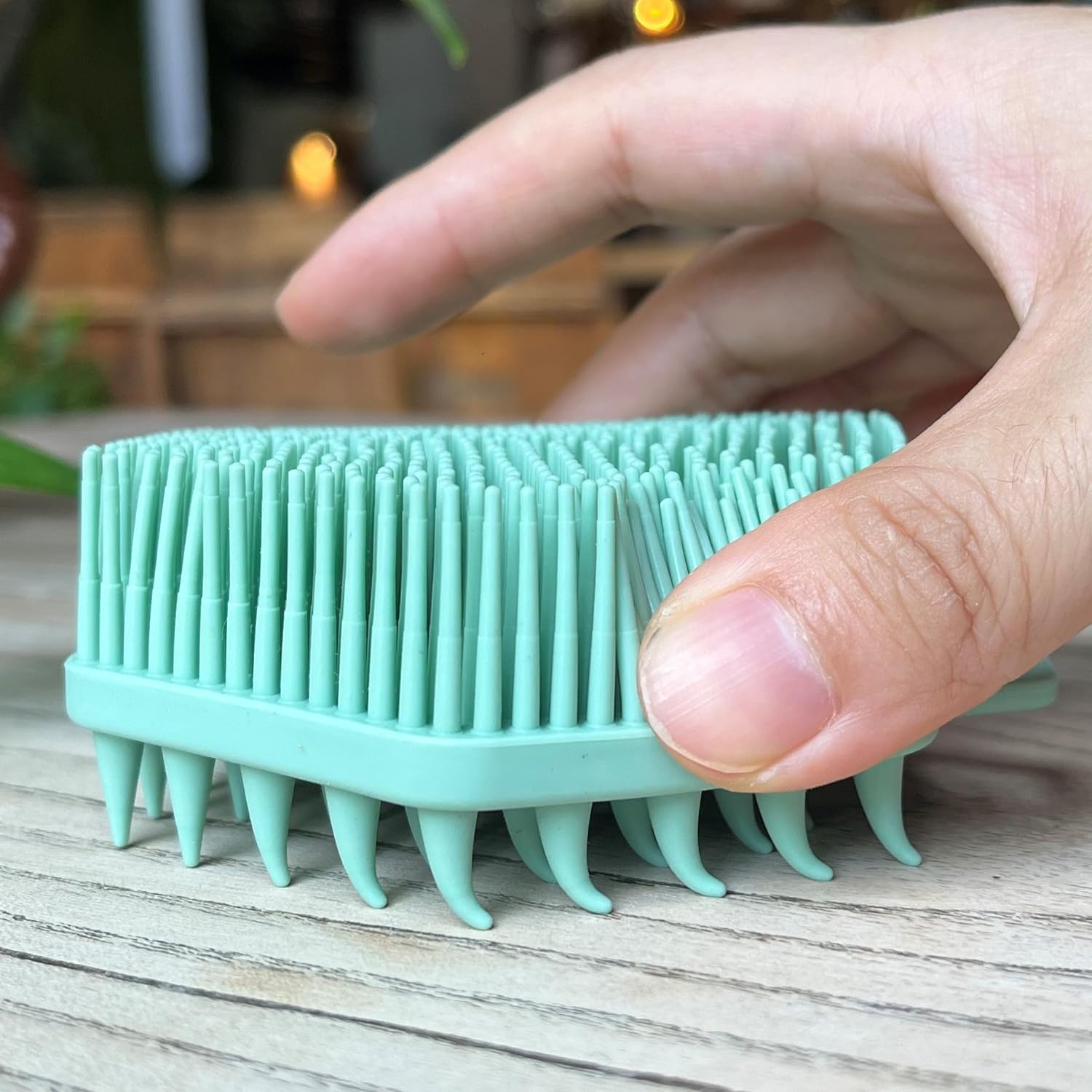 Premium Sensory Brush for Kids or Autism,Soft Silicone Body Scrubber,2 in 1 Sensory Room Occupational Therapy Sensory Brushes,Silicone Loofah,Pets Shower Brush Bath Brush Shampoo Brush(Whale-Teal)