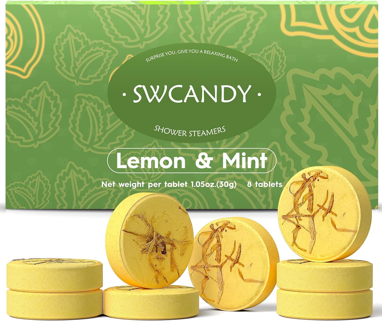 Aromatherapy Shower Steamers Valentines Day Gifts for her - Swcandy 8 Pcs Bath Bombs Valentine's Day Gifts for Women, Shower Bombs Self Care with Essential Oils, Relaxation Home SPA Lavender