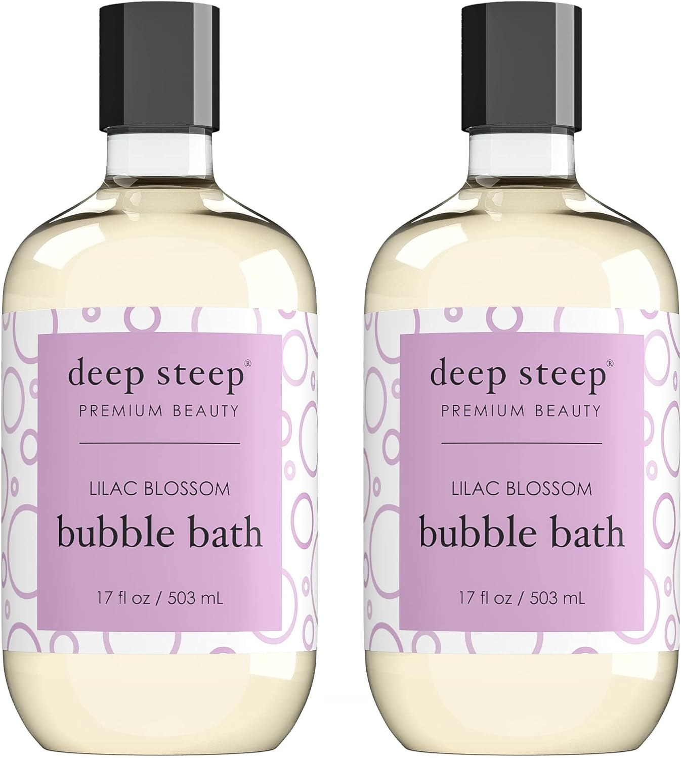 Deep Steep Bubble Bath, 17 Ounce (Pack of 2) (Vanilla Coconut)