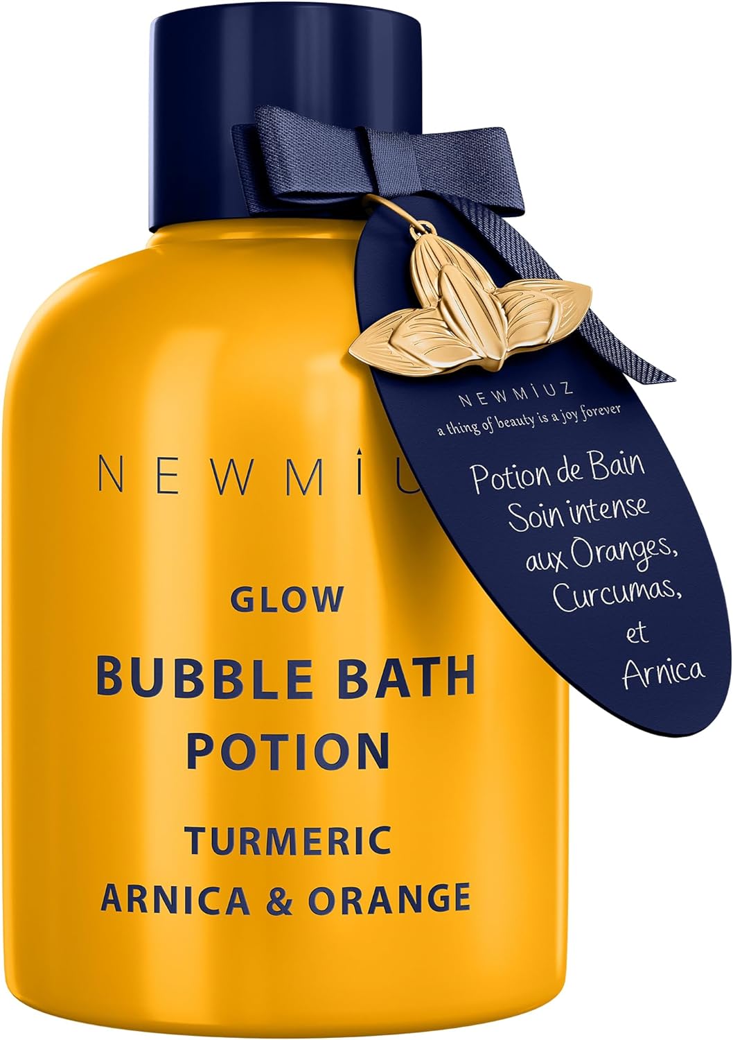 Nutritious Bubble Bath - Luxury Long Lasting Natural Bubble Foaming - Turmeric Orange Arnica Essential Oil - Skin Healing Moisturizing Relaxing & Stress Relief Self-Care Spa Gift for Christmas