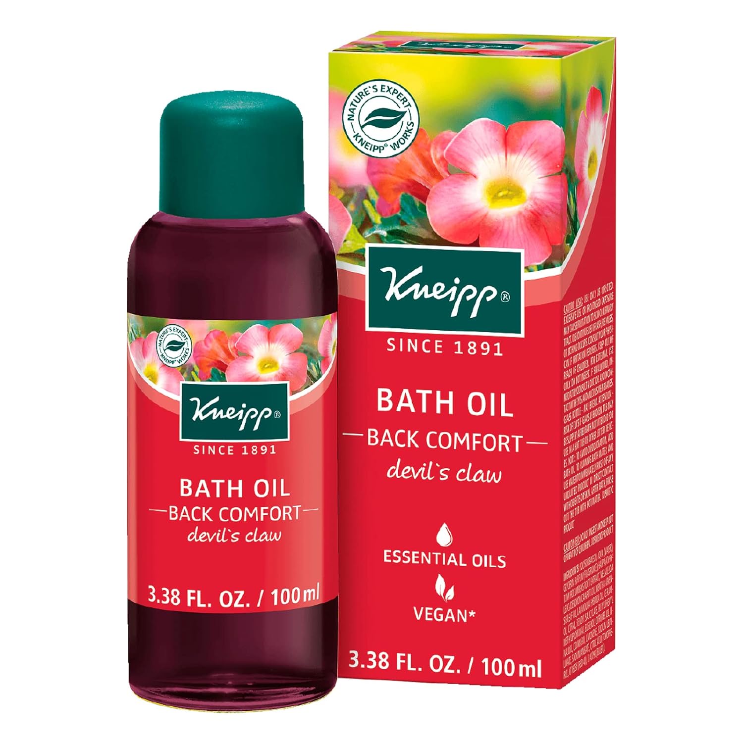 Kneipp Eucalyptus Herbal Bath Oil with Eucalyptus Essential Oil, 3.38 fl oz.