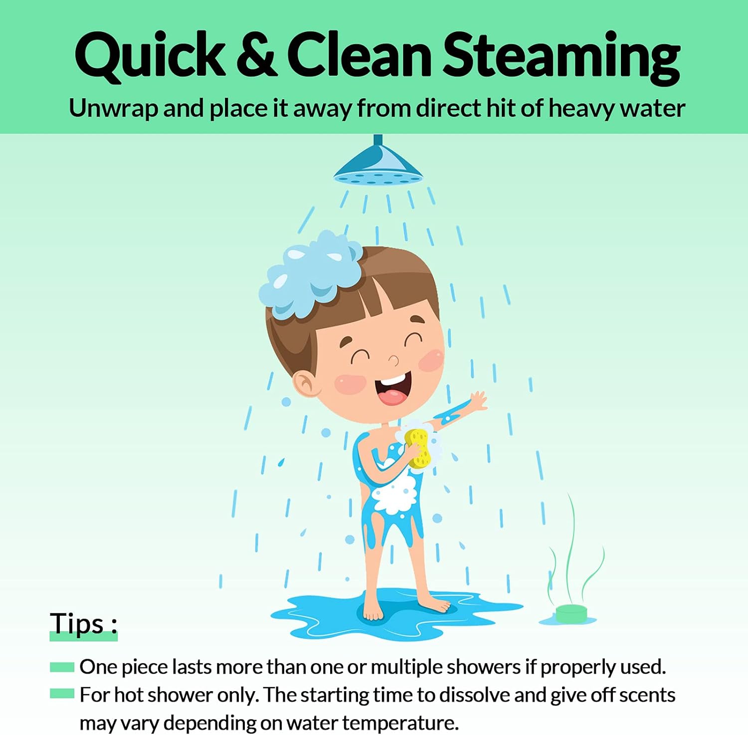 Aromatherapy Shower Steamers - 6pc XXL Vapor Bombs for Nasal Relief, Self Care, Relaxation, Spa Day, Pampering Gifts - with Pure Mint, Menthol & Eucalyptus Natural Essential Oil Tablets