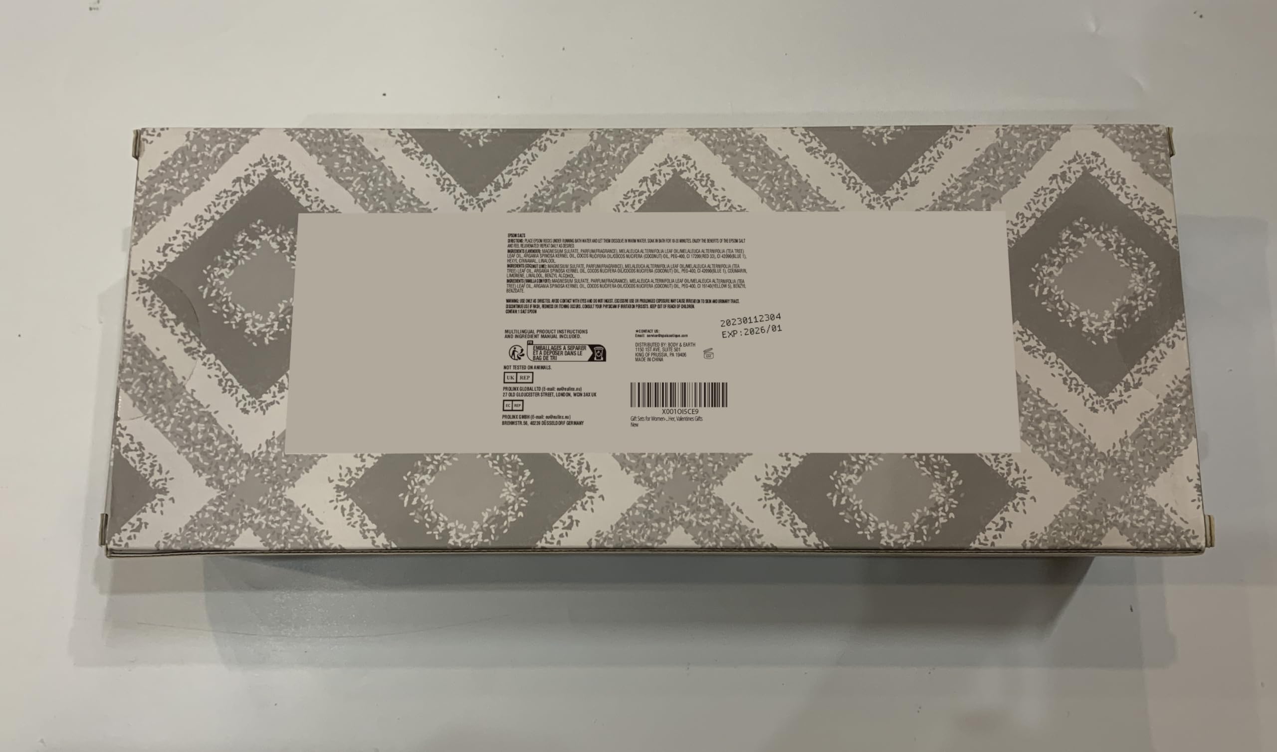 spa luxetique Bath Salts, 8pcs Bath Salts Gift Set with Argan Oil, Bath Bombs, Wooden Scoop, Epsom Salt for Soaking in Lavender, Rose, Chamomile Scent, Mother's Day Gifts