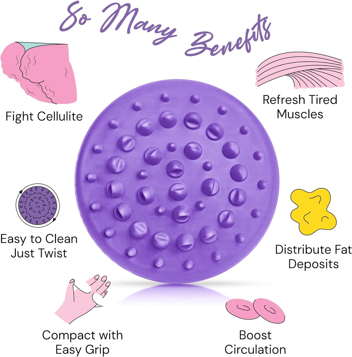 Dry Brushing Body Brush SCALA Natural Bristle Body Brush, Soft Body Exfoliating Brush Scrub for Dead Skin, Cellulite, Lymphatic Drainage, Blood Flow – Thicker & Stronger Medium Strength