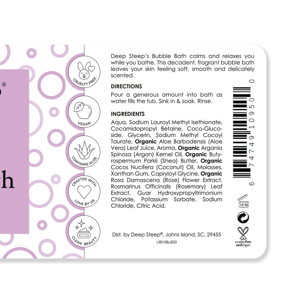 Deep Steep Bubble Bath, 10 oz (Honey Blossom)