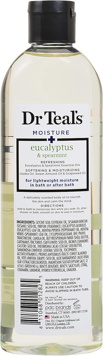 Dr. Teal's Bath Additive Eucalyptus Oil, 8.8 Fluid Ounce (Packaging May Vary)