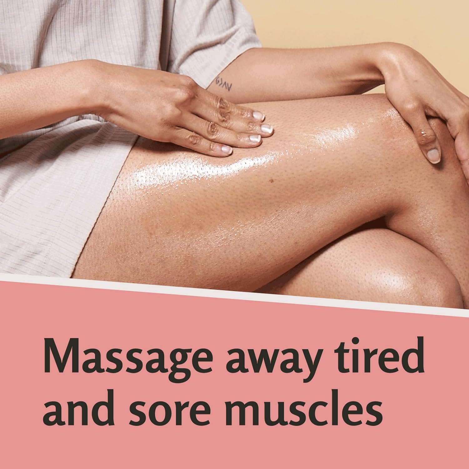 Anti Cellulite Massage Oil and Sore Muscle Body Oil | Massage Oil for Massage Therapy | Collagen and Stem Cell Skin Tightening Cellulite Cream and Massage Lotion for Women 8 Fl Oz by M3 Naturals