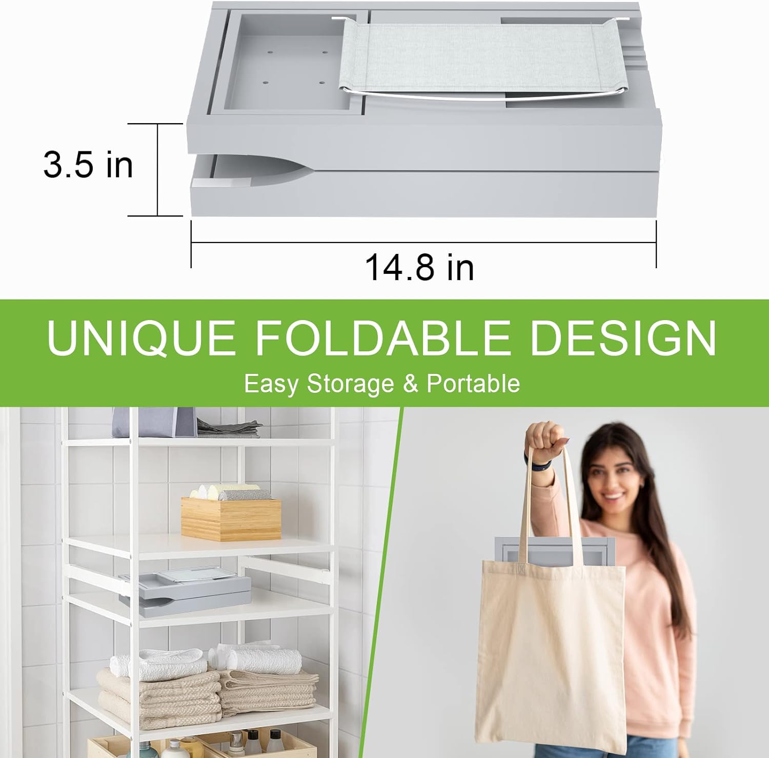 Artmalle Bathtub Caddy Tray for Tub,Foldable Bamboo Bath Table Tray with Book and Wine Glass Holder, Expandable Bathroom Accessories with Free Soap Dish Suitable for Luxury Spa or Reading