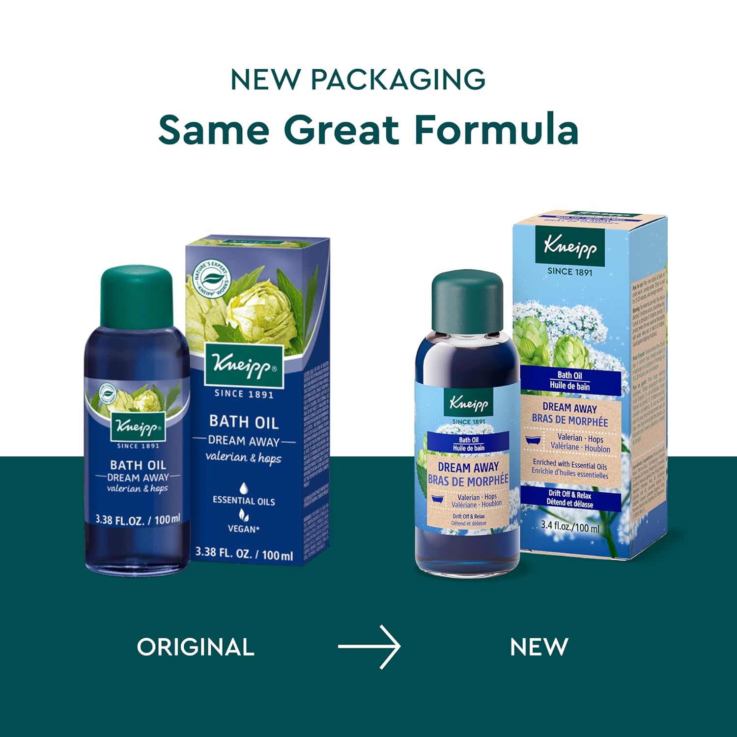 Kneipp Herbal Bath Oil Argan and Marula Beauty Secret, 3.38 Fl Oz