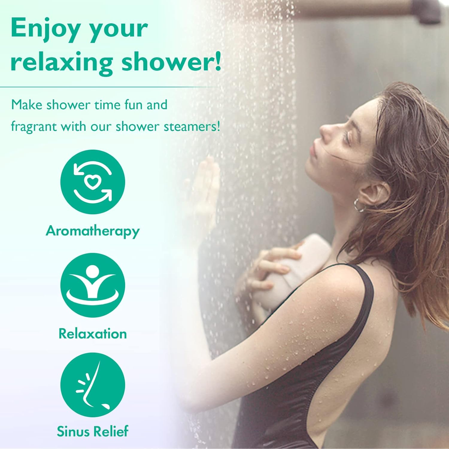 Poleview Shower Steamers Aromatherapy, Variety Pack of 15 Shower Bombs with Essential Oil for Home SPA, Relaxation, Meditation and Calming - Stress Relief and Self Care Gifts Set for Women and Men