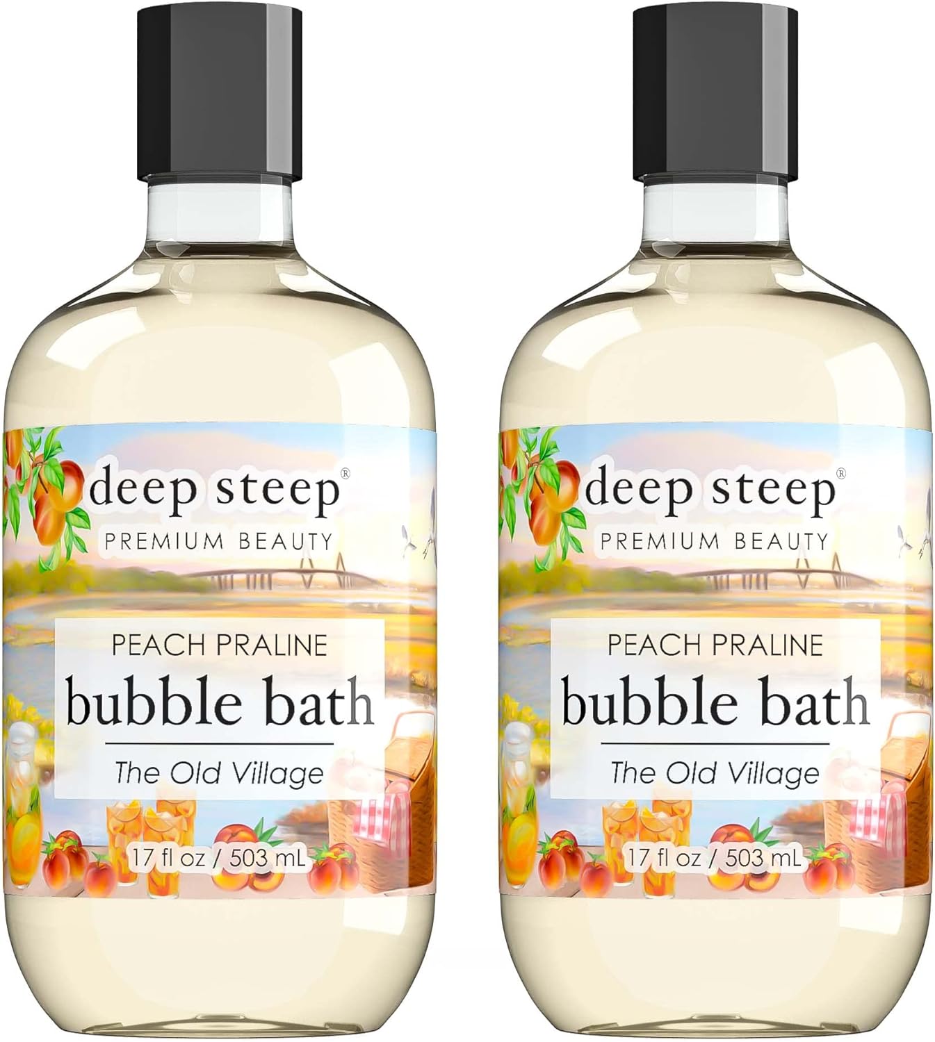 Deep Steep Bubble Bath, 17 Ounce (Pack of 2) (Vanilla Coconut)