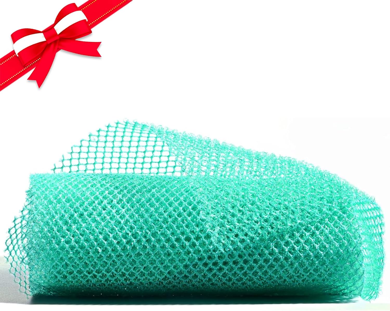 UJFQBH 3 Pieces African Bath Sponge African Net Long Net Bath Sponge Exfoliating Shower Body Scrubber Back Scrubber Skin Smoother,Great for Daily Use (Pink,Yellow,Purple)