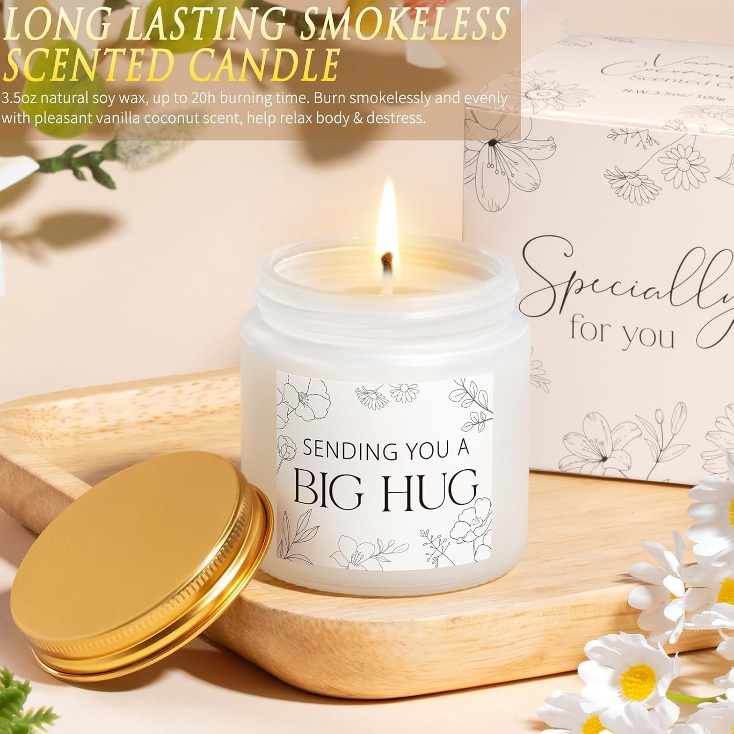 SEDUMBLISS NR ́7 - Get Well Soon Gifts Baskets for Women Self Care Gifts, Spa Care Package After Surgery Inspirational Thinking of You Sympathy Gift, Feel Better Encouragement Gift for Women Sick Friends Mom w/ Blanket