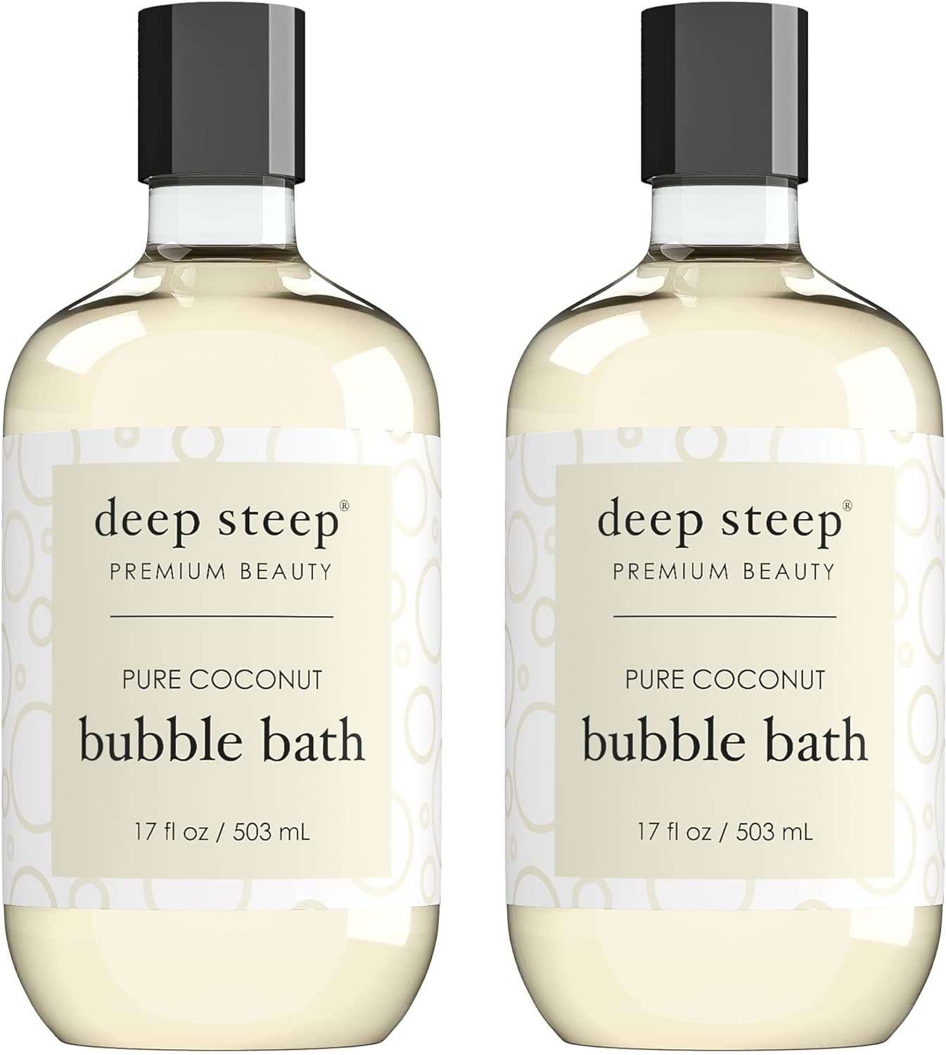 Deep Steep Bubble Bath, 17 Ounce (Pack of 2) (Vanilla Coconut)