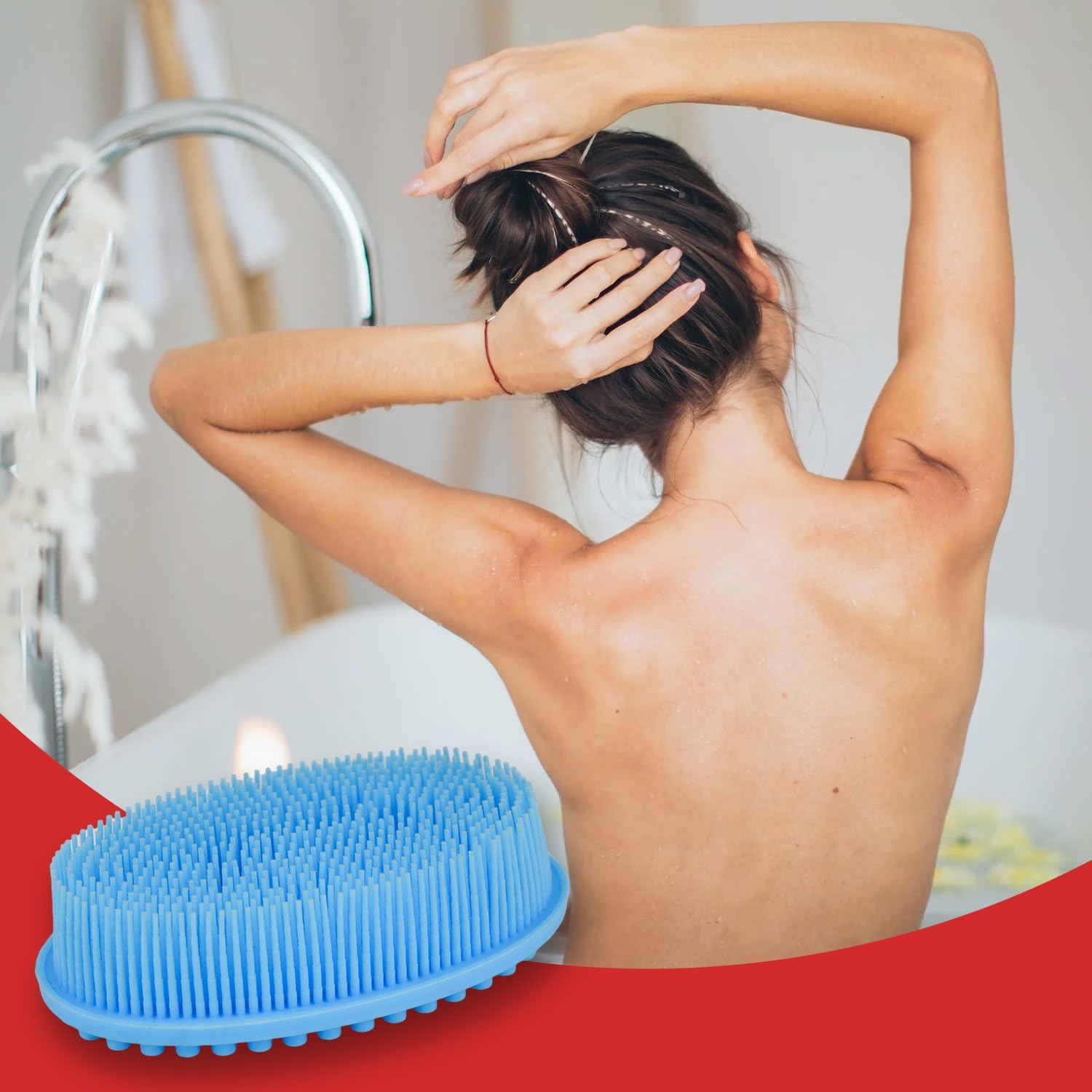 Silicone Body Scrubber, Silicone Loofah, Body Wash Scrubber, Body Scrub Brush, Body Scrubbers for Use in Shower, Silicone Loofah Body Scrubber, Exfoliating Body Scrubber Mens Women, Gifts for Mens