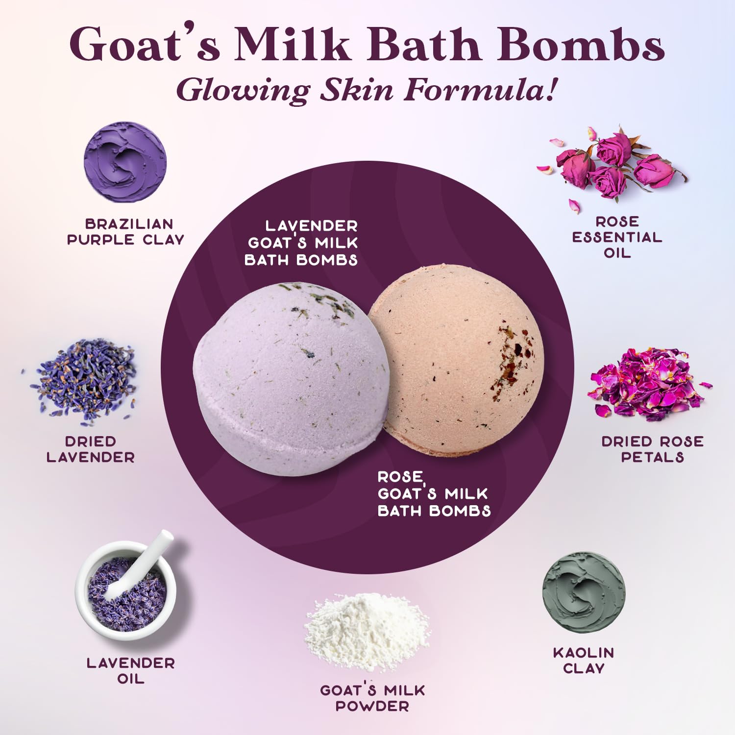 Purple Canyon Mystic Spa Box | 7 Piece Full Size Lavender Spa Kit for Self Care | Bath and Body Gifts for Women