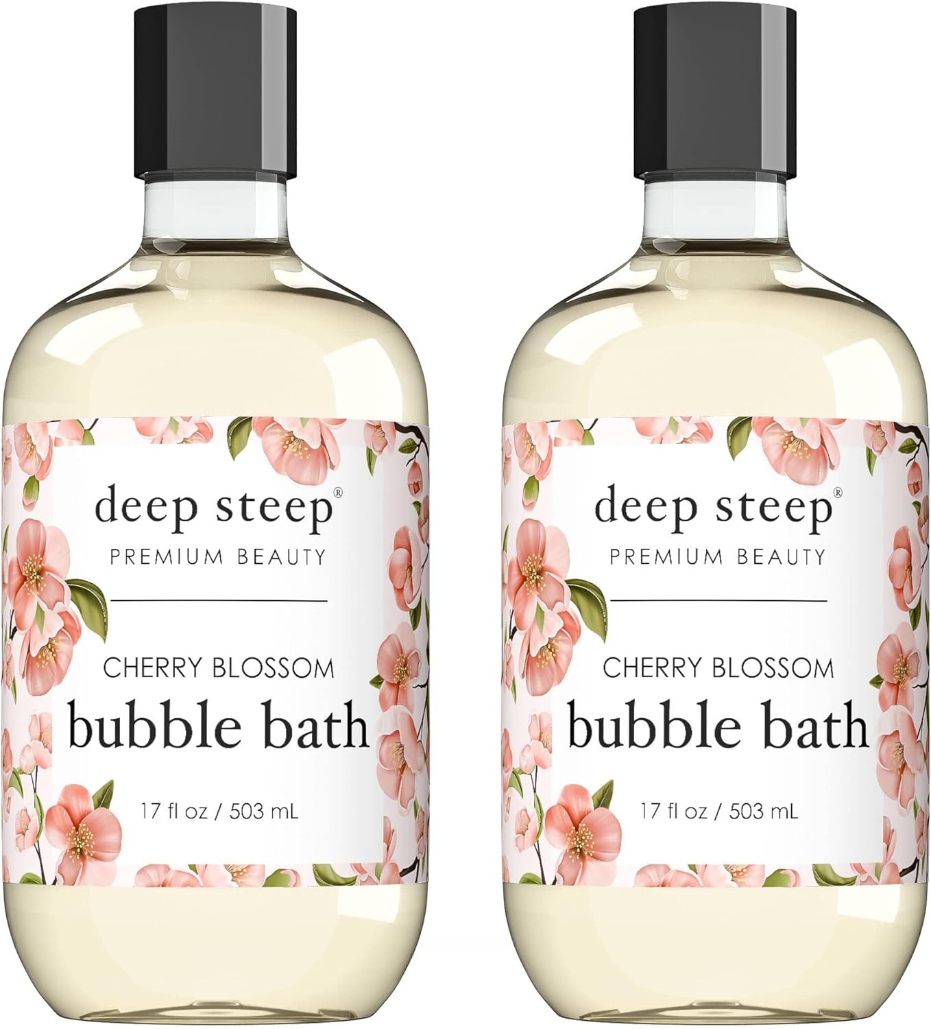 Deep Steep Bubble Bath, 17 Ounce (Pack of 2) (Vanilla Coconut)