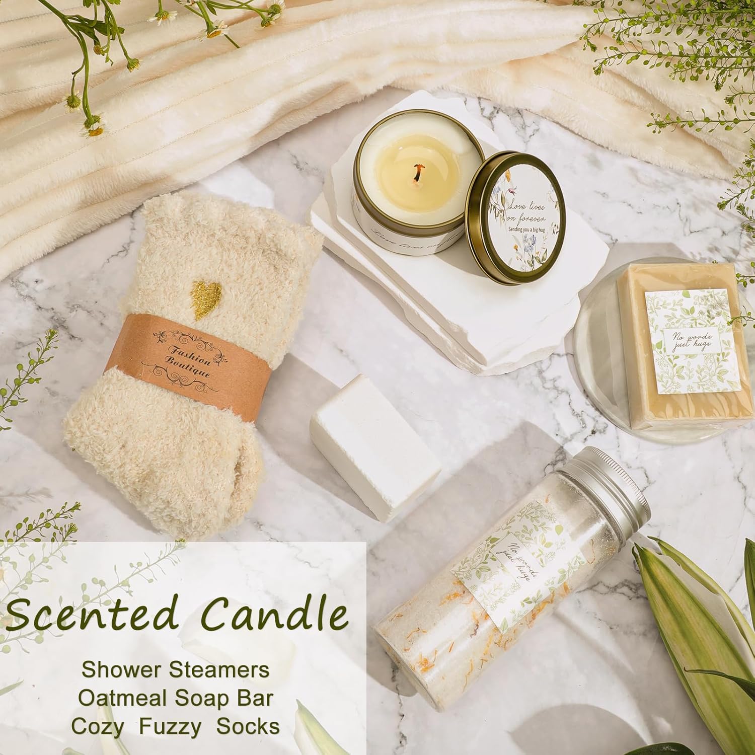 EMBERWAVE Sympathy Gift Basket for Women - Loss of Loved One Gift baskets for women Care Package with Self Care Items, Get Well Gifts For Women