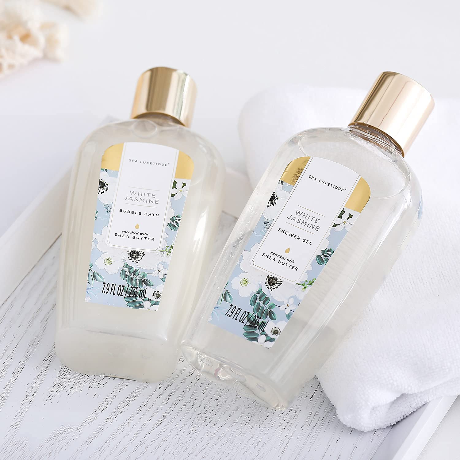 Spa Luxetique Spa Gift Baskets for Women - 8pcs Yellow Gifts for Women, Womens Gifts Includes Body Lotion, Bubble Bath, Bath Sets for Women Gift, Valentines Day Gifts for Her