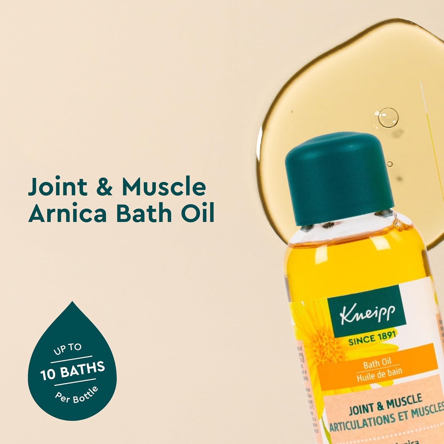 Kneipp Herbal Bath Oil Argan and Marula Beauty Secret, 3.38 Fl Oz