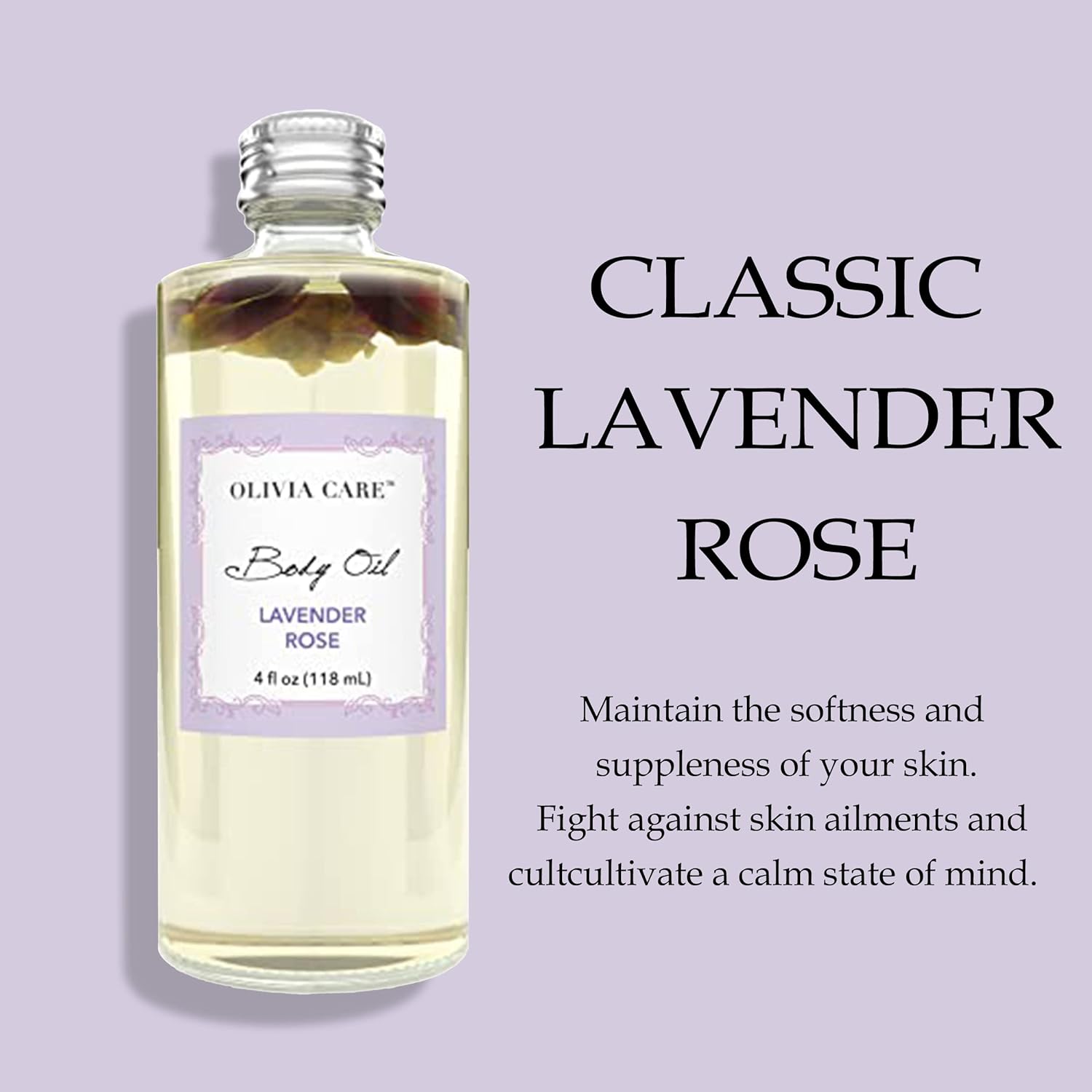 Olivia Care Body Oil Eucalyptus Mint Vegan & Natural | Hydrating & Moisturizing - Infused with VITAMIN E, K & Omega Fatty Acids - Reduce Dry Skin, Anti-Aging Properties (Eucalyptus Mint)