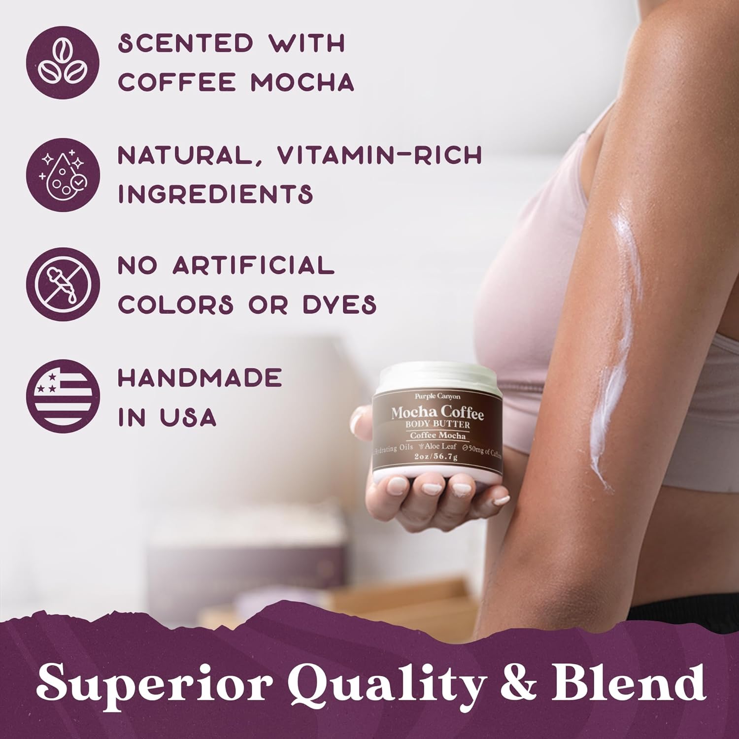 Purple Canyon Mystic Spa Box | 7 Piece Full Size Lavender Spa Kit for Self Care | Bath and Body Gifts for Women