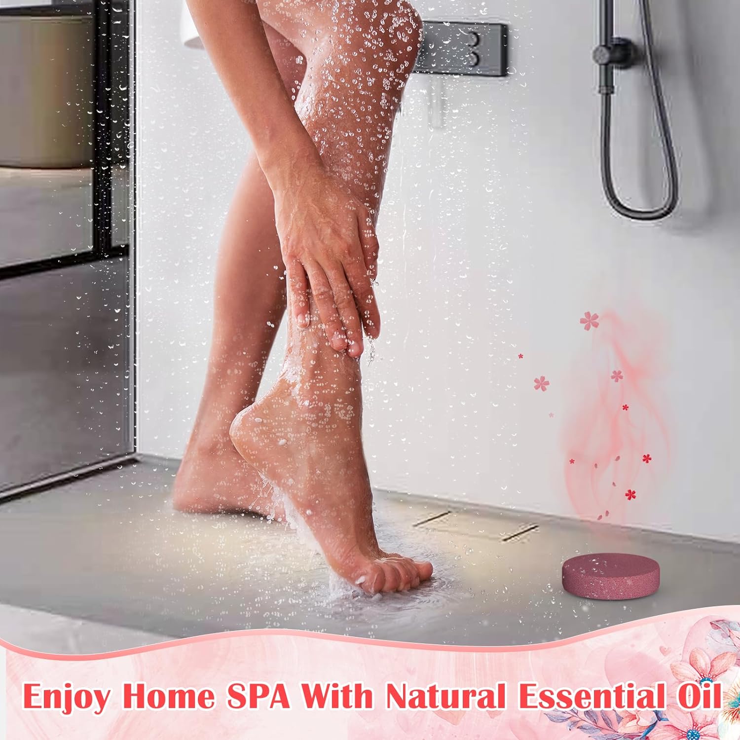 TUWESEN Shower Steamers Aromatherapy, SPA Kit, 8 PCS Shower Steamers for Women, Shower Bombs with Essential Oils-Self Care & Relaxation Birthday Gifts for Women and Men. Purple Romantic Set