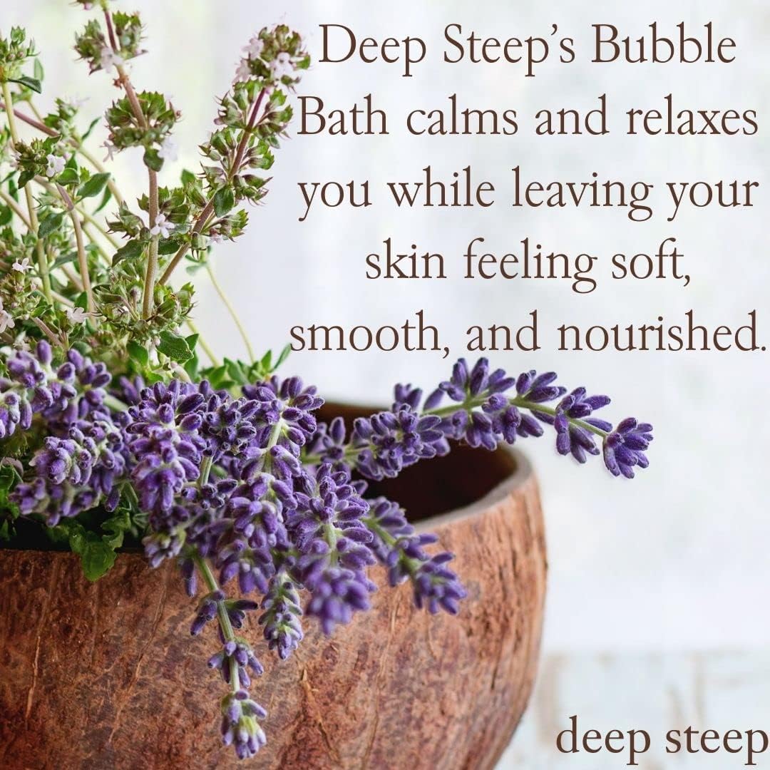 Deep Steep Classic Bubble Bath Lathering Lavender Chamomile and Coconut Variety Bundle Pack of 2, 33.8 Ounce (Pack of 2)
