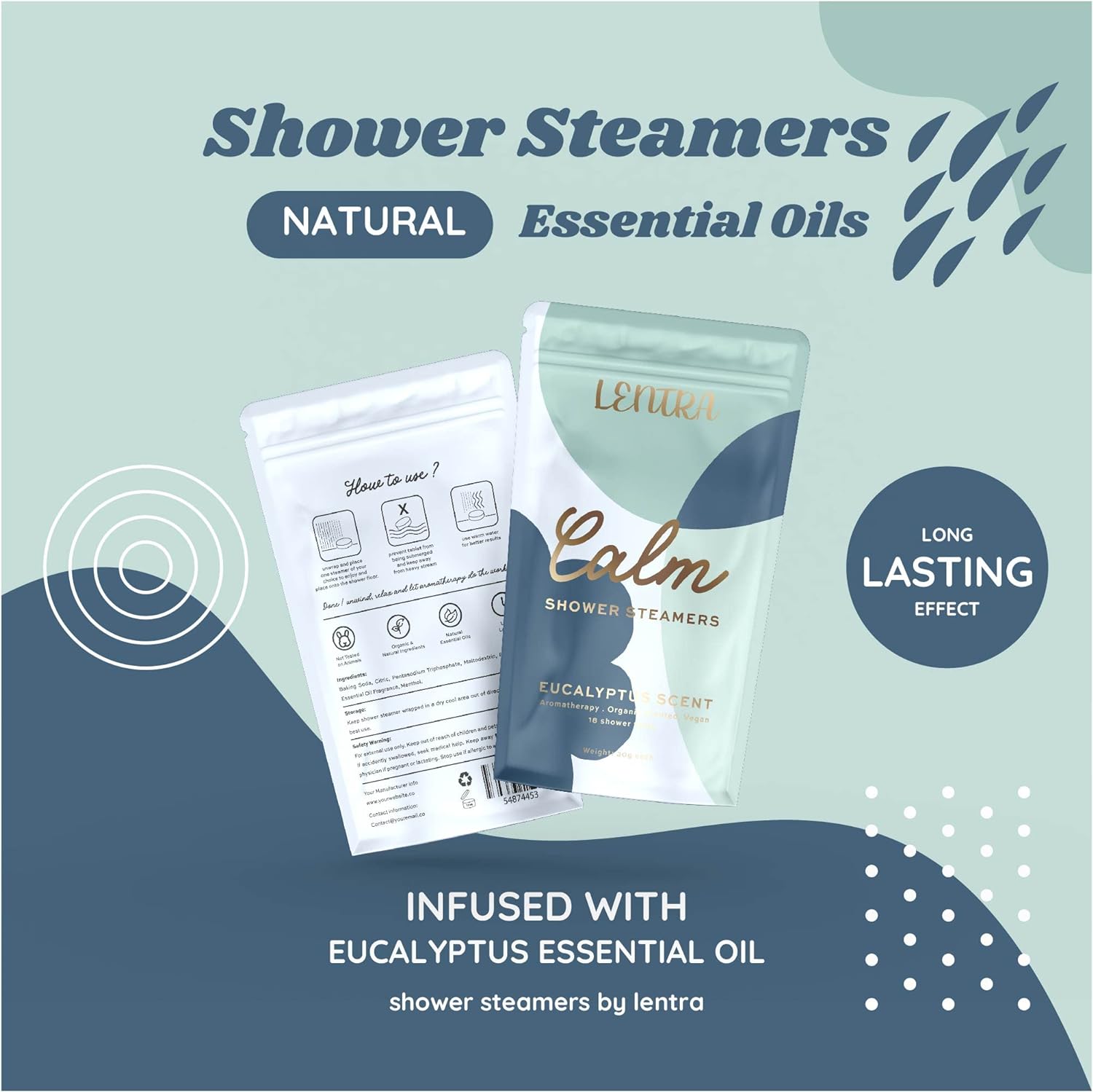 Holiday Gift Shower Steamers Eucalyptus 18 Pack - Aromatherapy Shower Bath Bombs, Self Care and Relaxation Birthday Gifts for Women and Men.