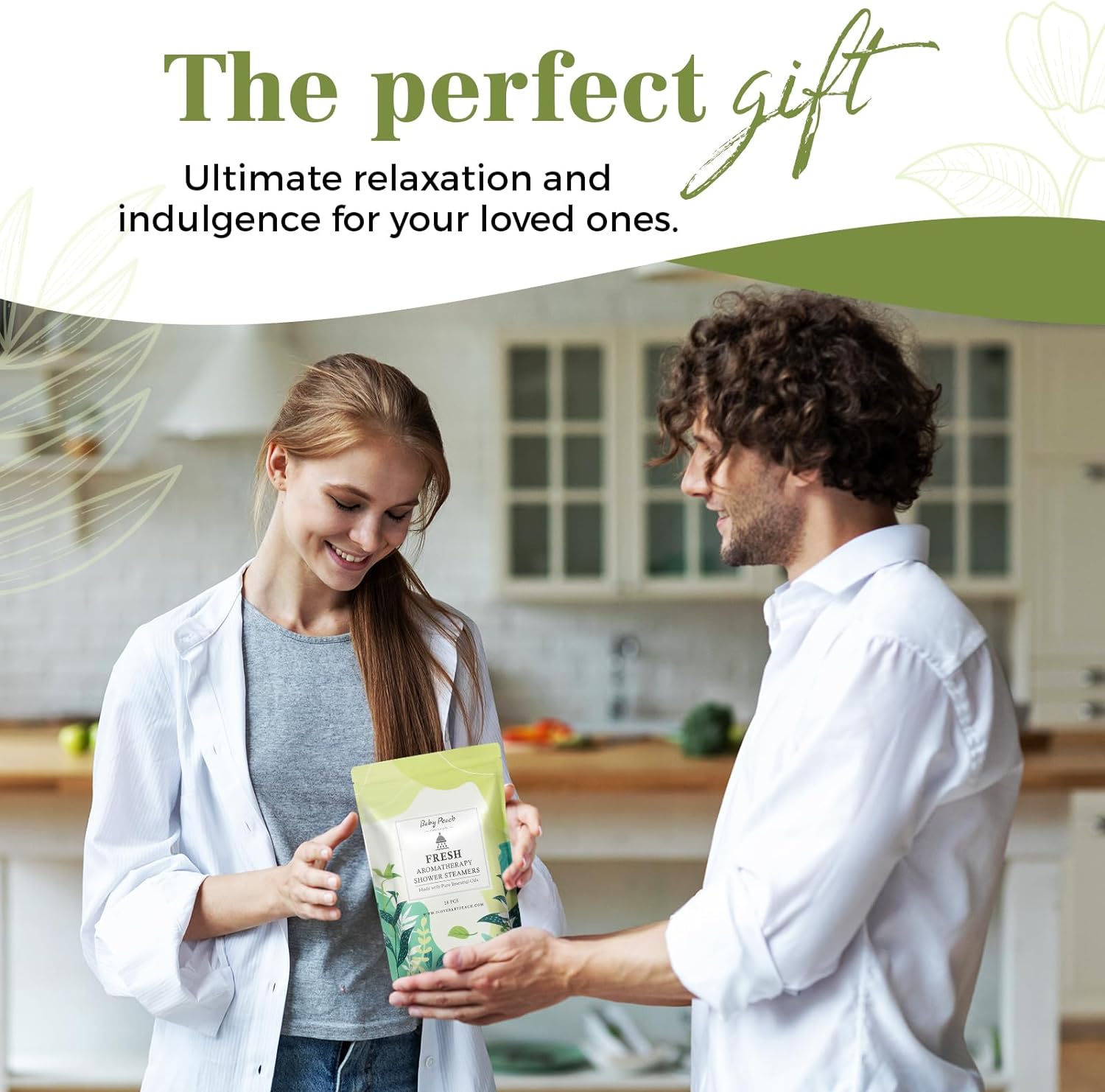 Shower Steamers Aromatherapy 6 Packs Shower Tablets with Essential Oil for Home SPA & Self Care, Stress Relief, Birthday Gifts for Women and Men, Eucalyptus Shower Bath Bombs - BABYPEACH