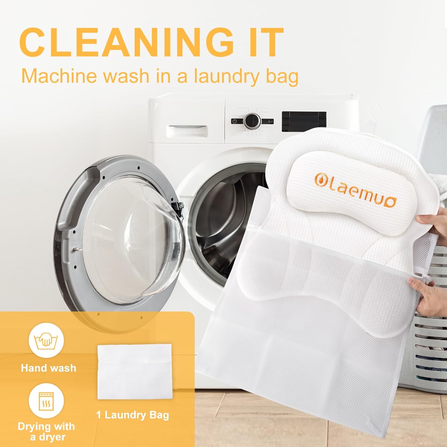 Olaemuo Bath Pillow Ergonomic Bathtub Pillow, Bath Bathtub Pillows for Tub for Head and Neck Mesh Bath Tub Pillow Headrest Luxury Bath Tub Shower Pillow for Bubble Bath with 6 Suction Cups-Light Green