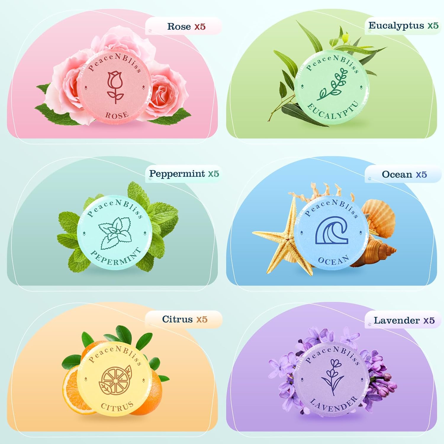 30 Pack Shower Steamers, Shower Bath Bombs with Natural Fragrance - Christmas Gifts Stocking Stuffers – Self-Care Gifts for Women and Men, Relaxation Birthday Gifts