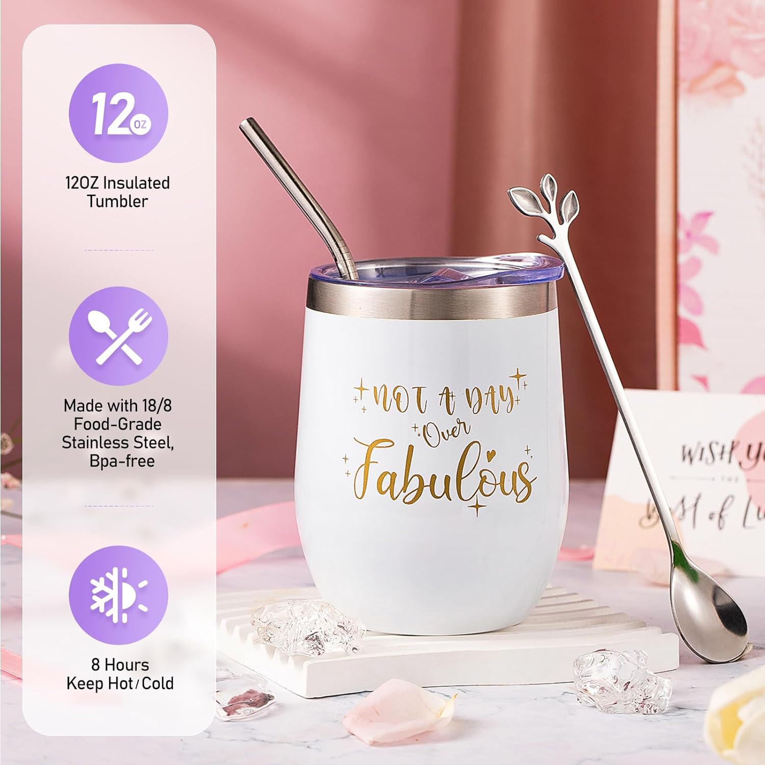 Birthday and Valentine's Day Gift Sets for Women - Get Well Soon Spa Gift Basket for Friend, Mother, Wife, Sister. Relaxation Gifts for Her.