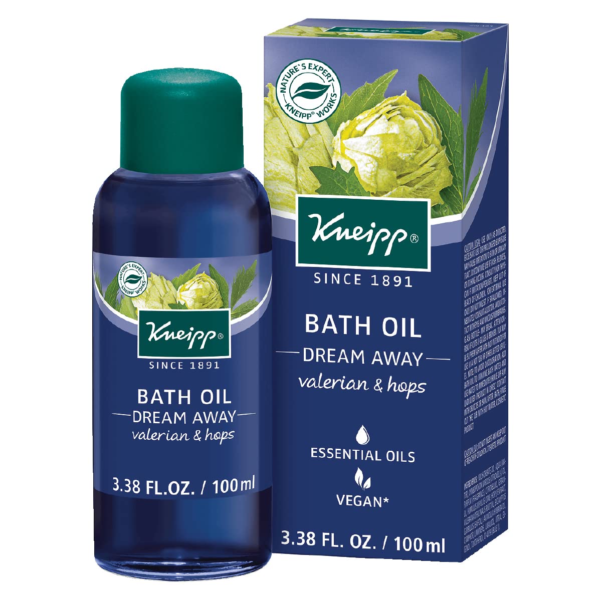 Kneipp Eucalyptus Herbal Bath Oil with Eucalyptus Essential Oil, 3.38 fl oz.
