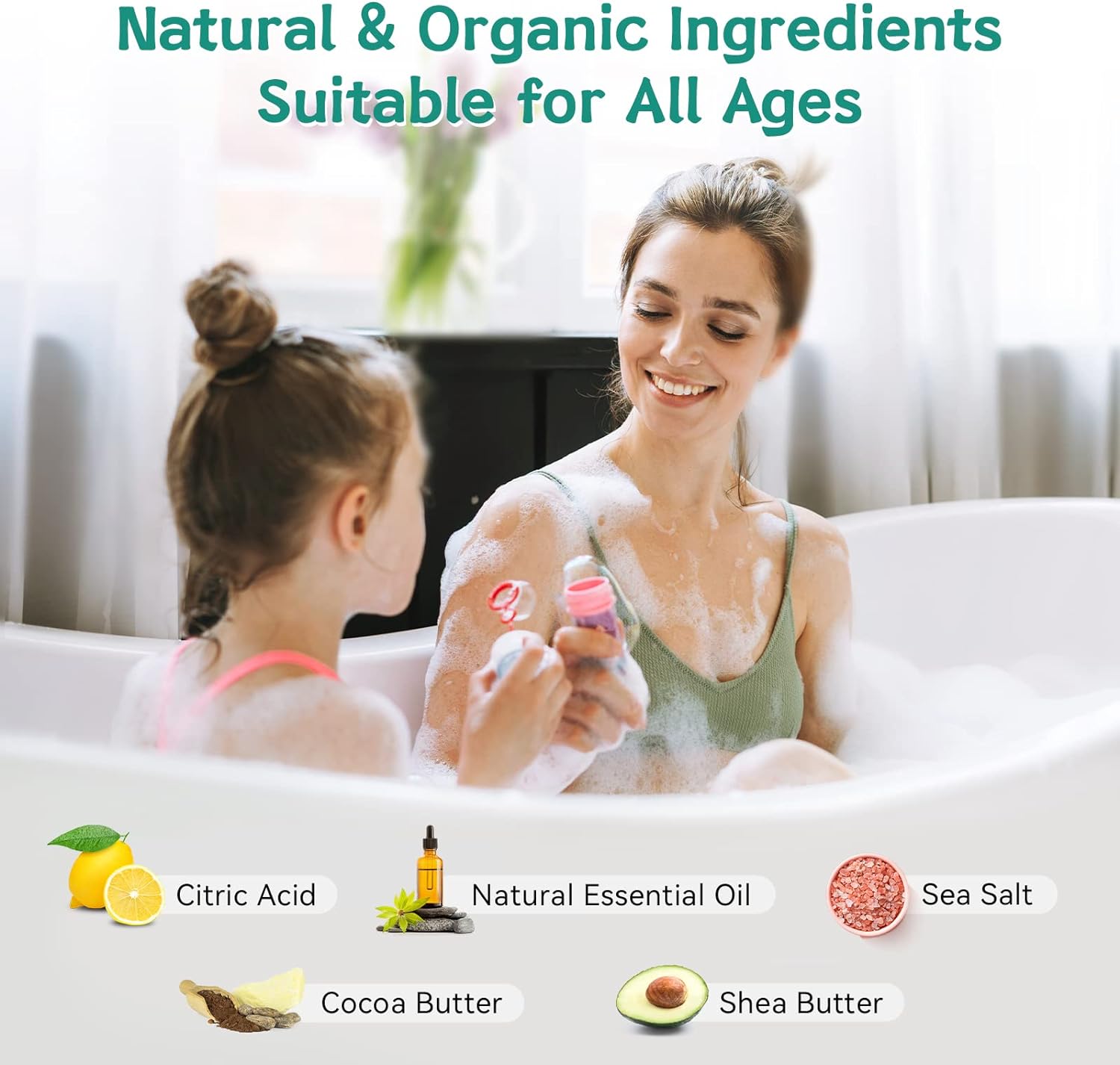 Aofmee Bath Bombs Gift Set, Handmade Bubble and Floating Fizzies Spa Kit, Shea and Cocoa Dry Skin Moisturize, Birthday Valentines Mothers Day Anniversary Christmas Gifts for Women, Mom, Her, Kids