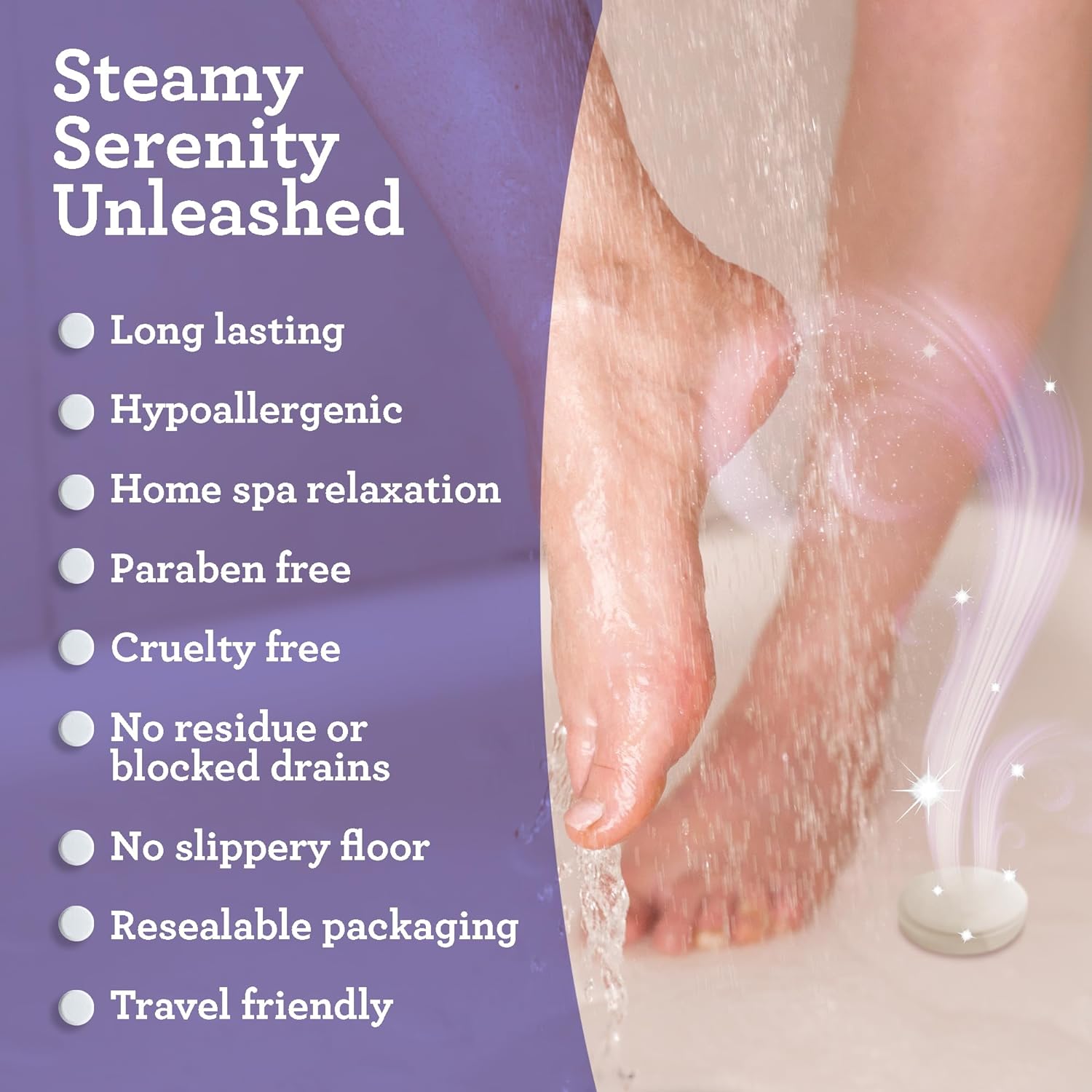 GuruNanda Breathe Shower Steamer Tablets (Pack of 10) - 100% Natural Eucalyptus Essential Oil helps with Congestion and Basil Supports Stress Relief & Mental Clarity - Perfect for Home Spa & Self Care