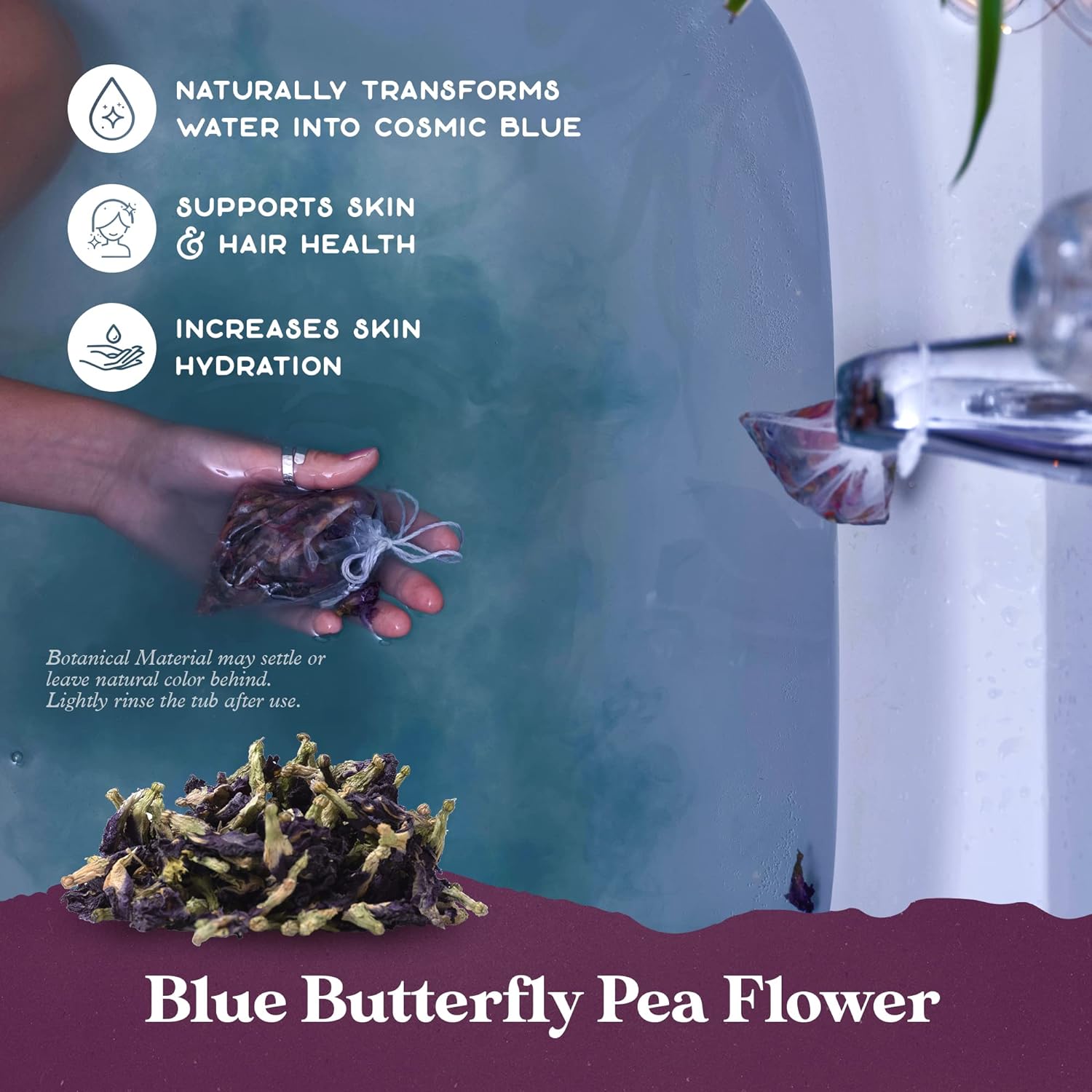 Lunar Blend Bath Tea by Purple Canyon | 3 Relaxing Bath Soaks with Lavender, Green Tea, Epsom Salt, and Essential Oils | Skin Care Gifts for Women