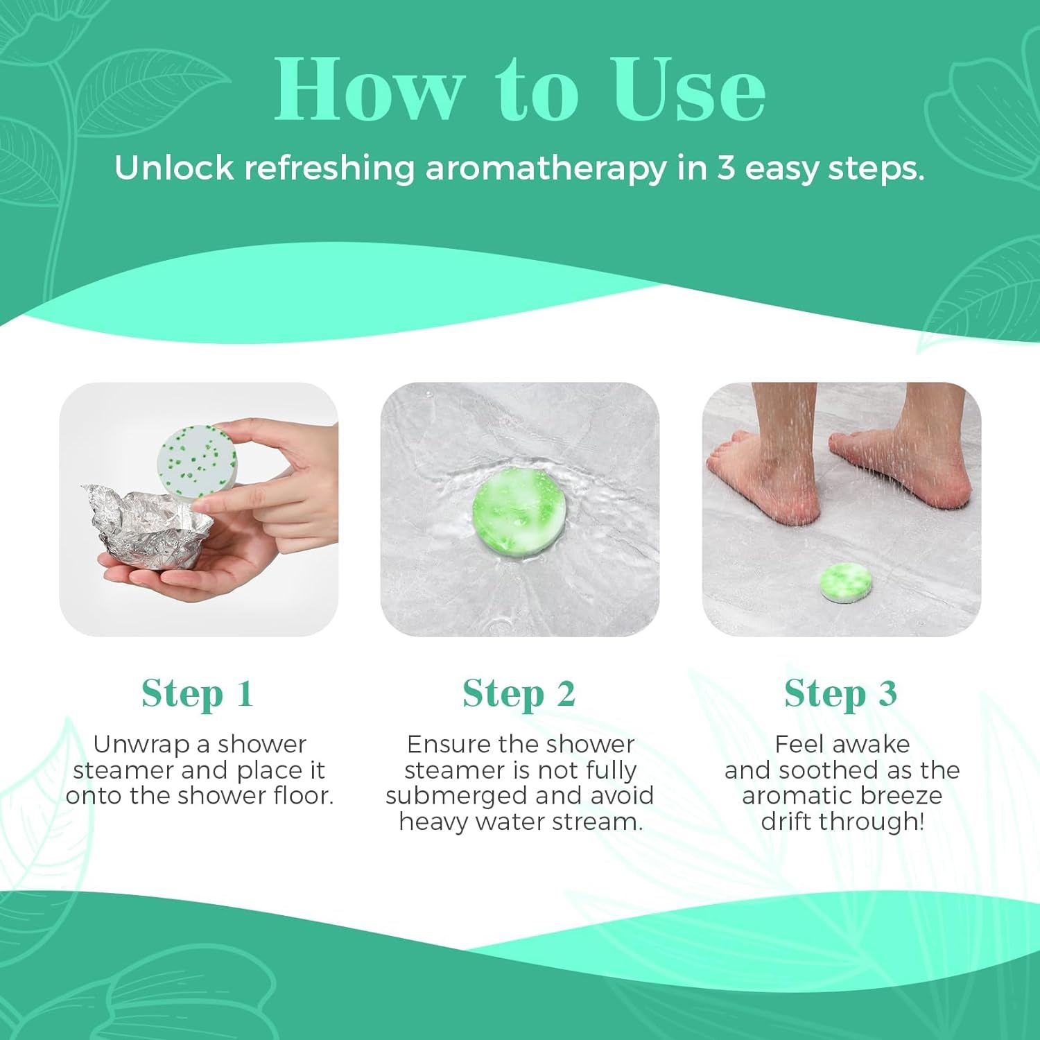 Shower Steamers Aromatherapy for Women or Men, Organic with Eucalyptus &Mint Essential Oil, 6 Pack Shower Bombs Birthday Gift