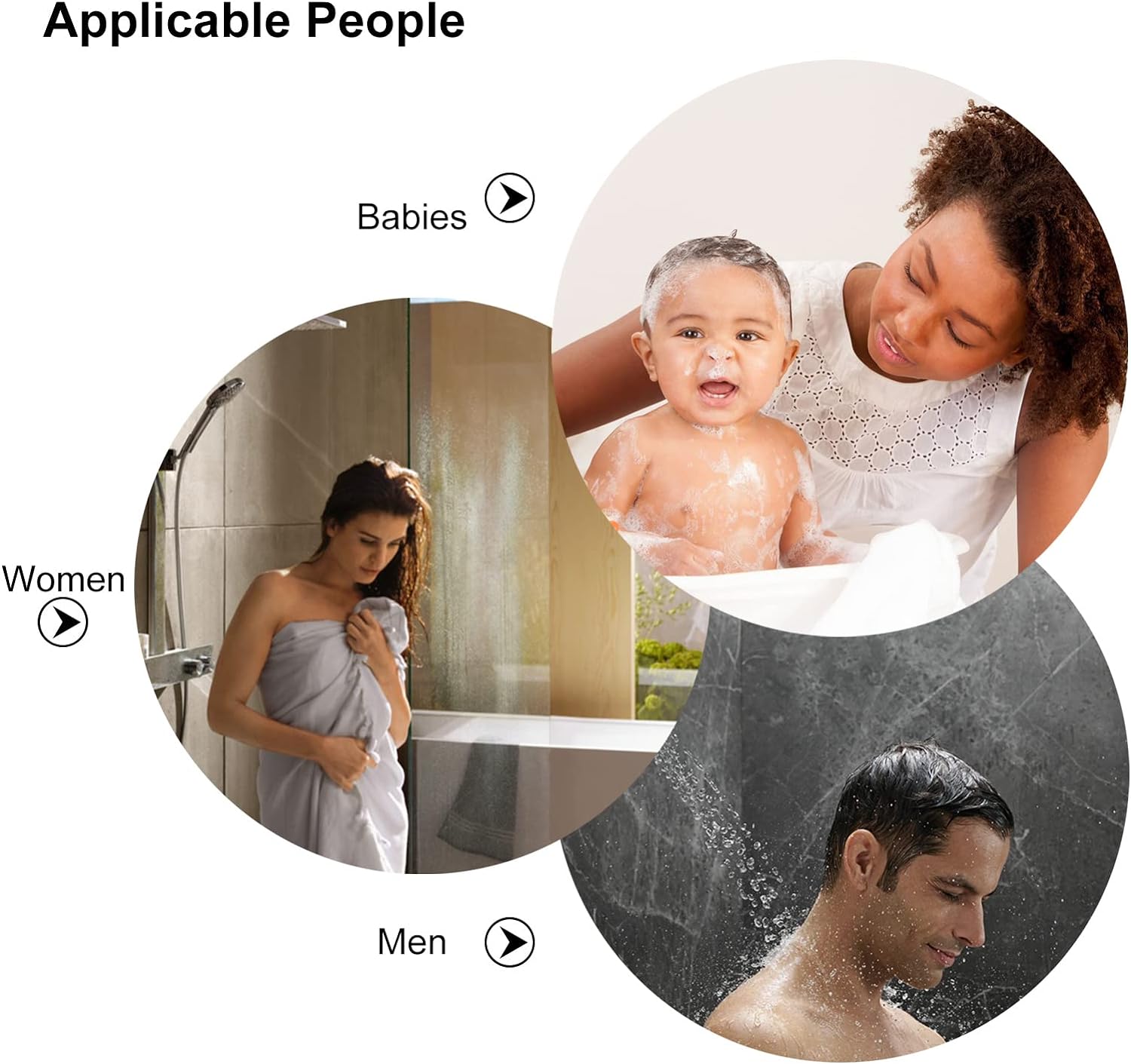 Ozner Food-Grade Soft Silicone Body Scrubber Shower Brush, Cleans and Removes Dead Skin - Foam-Rich Brush, Non-Slip Bamboo Handle Silicone Loofah, Durable and Easy to Clean, 1pc (Pink)