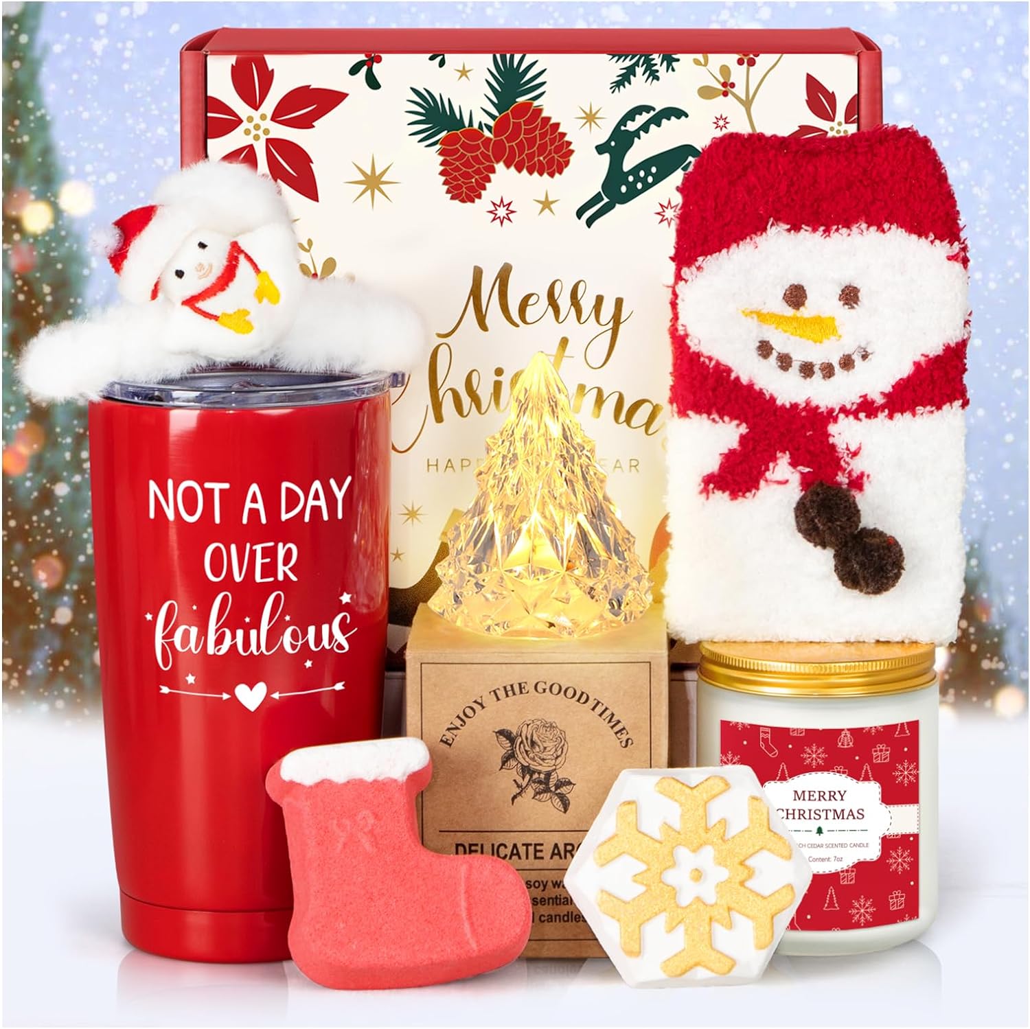 Birthday Gifts for Women, Sunflower Gifts Sending Sunshine Christmas Gifts, Get Well Soon Gifts Basket Care Package Unique Relaxation Gifts Box for Thinking of You Her Sister Best Friend