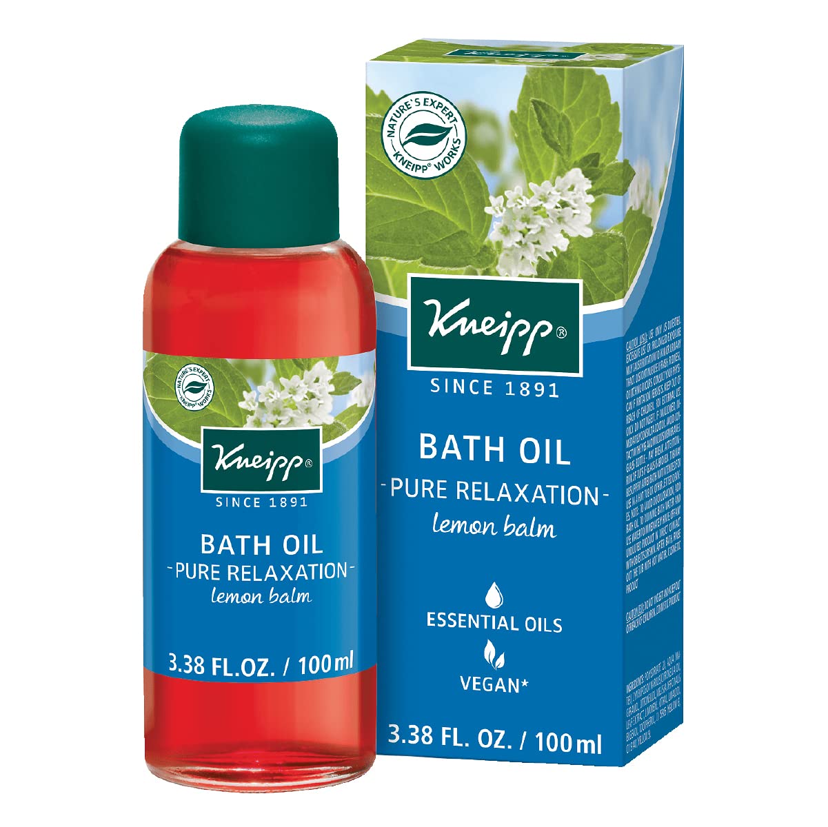 Kneipp Eucalyptus Herbal Bath Oil with Eucalyptus Essential Oil, 3.38 fl oz.