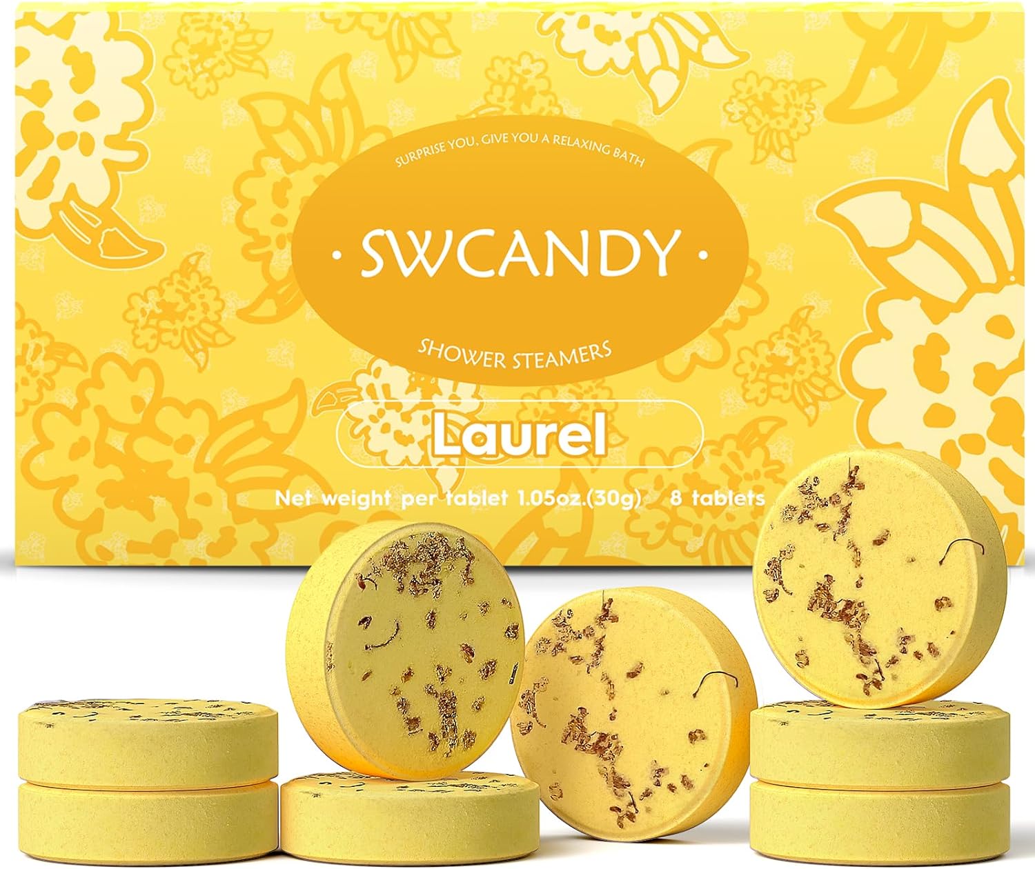 Aromatherapy Shower Steamers Valentines Day Gifts for her - Swcandy 8 Pcs Bath Bombs Valentine's Day Gifts for Women, Shower Bombs Self Care with Essential Oils, Relaxation Home SPA Lavender