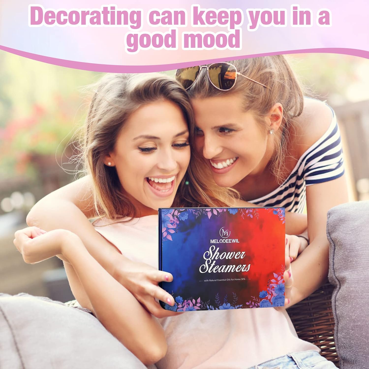 12PCS Aromatherapy Shower Bombs Stocking Stuffers for Women, Natural Essential Oil Shower Steamers Bulk, Stress Relief Self Care Gifts Christmas Gifts