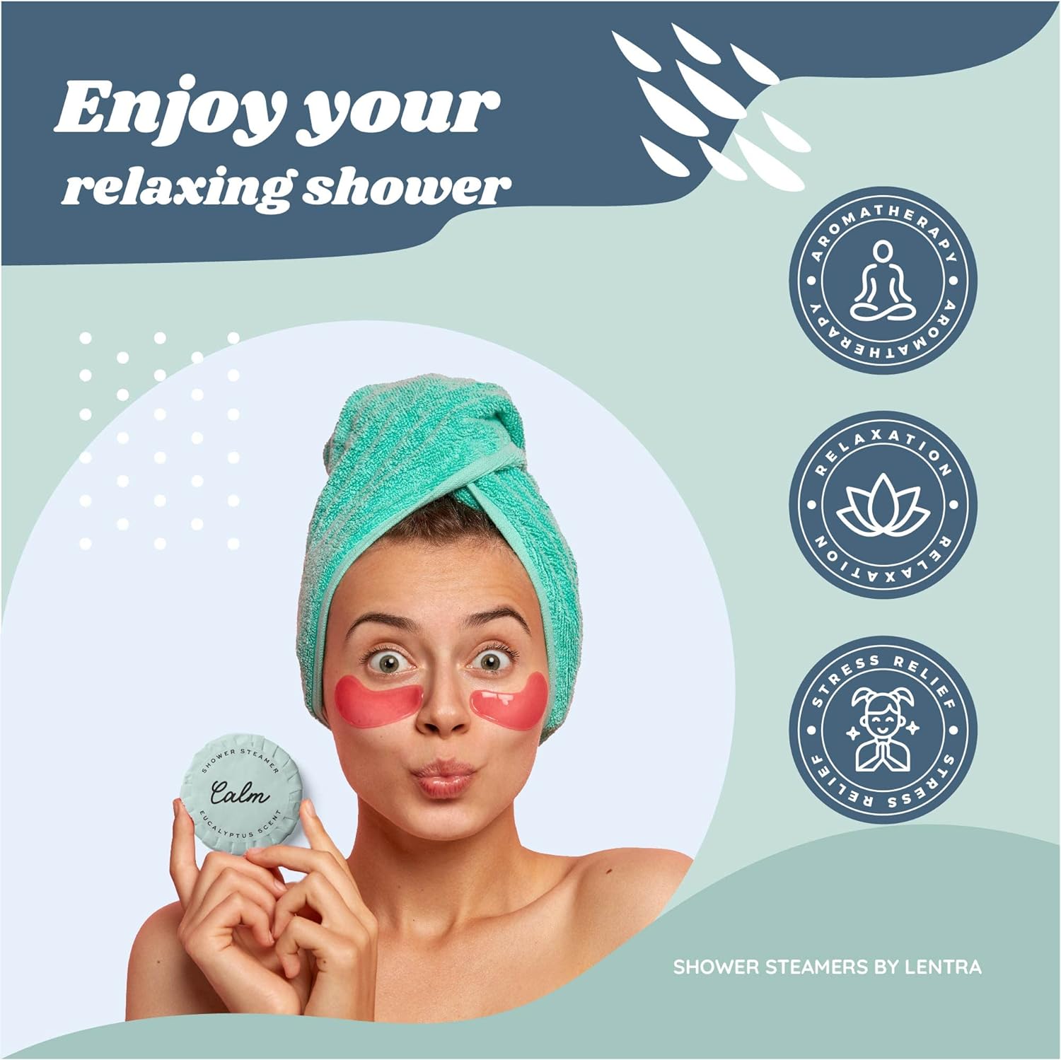 Holiday Gift Shower Steamers Eucalyptus 18 Pack - Aromatherapy Shower Bath Bombs, Self Care and Relaxation Birthday Gifts for Women and Men.