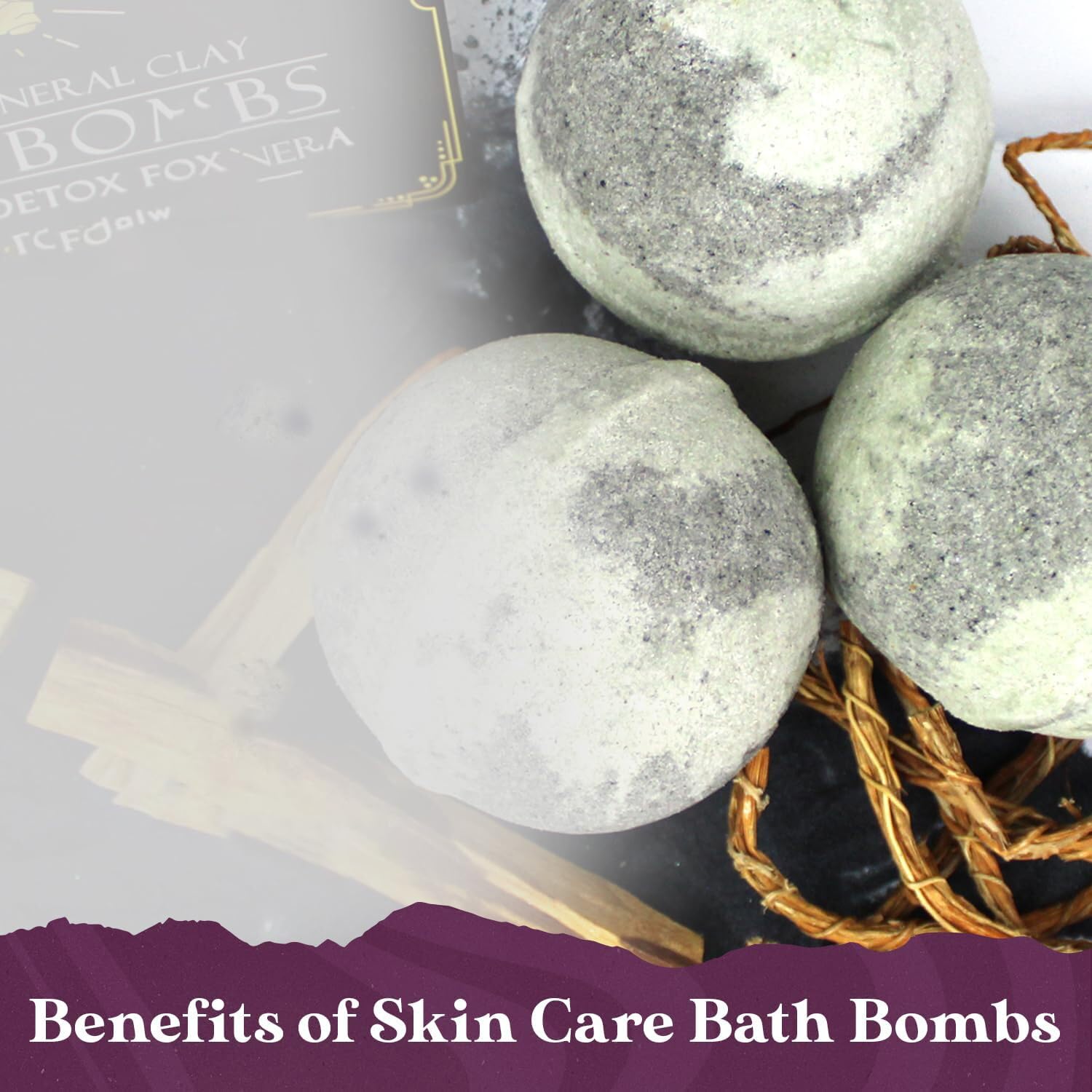 Purple Canyon Eucalyptus Bath Bombs for Women | Energizing Mint and Eucalyptus Bath Bomb with Natural Essential Oils | Gift Set of 6