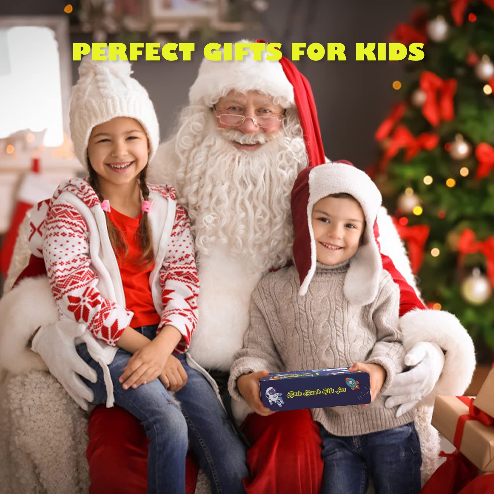 Aofmee Bath Bombs for Kids, Handmade Natural Bath Bombs with Toy Inside, Shea Cocoa Butter Moisturize, Spa Fizzies Bath Bomb Kit, Birthday Christmas Holiday Gifts for Women, Girls, Boys