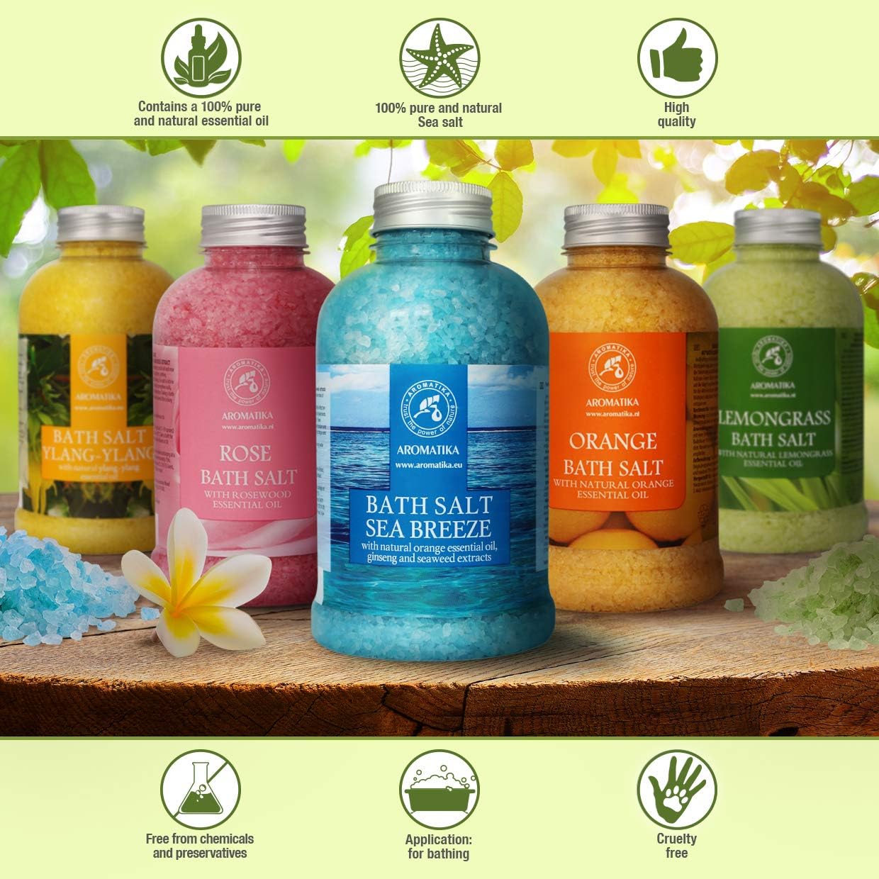 Sal marina de baño de 46 onzas, sal de brisa marina, sales marinas naturales de baño, lo mejor para un buen sueño, relajante, calmante, cuidado corporal, belleza, aromaterapia